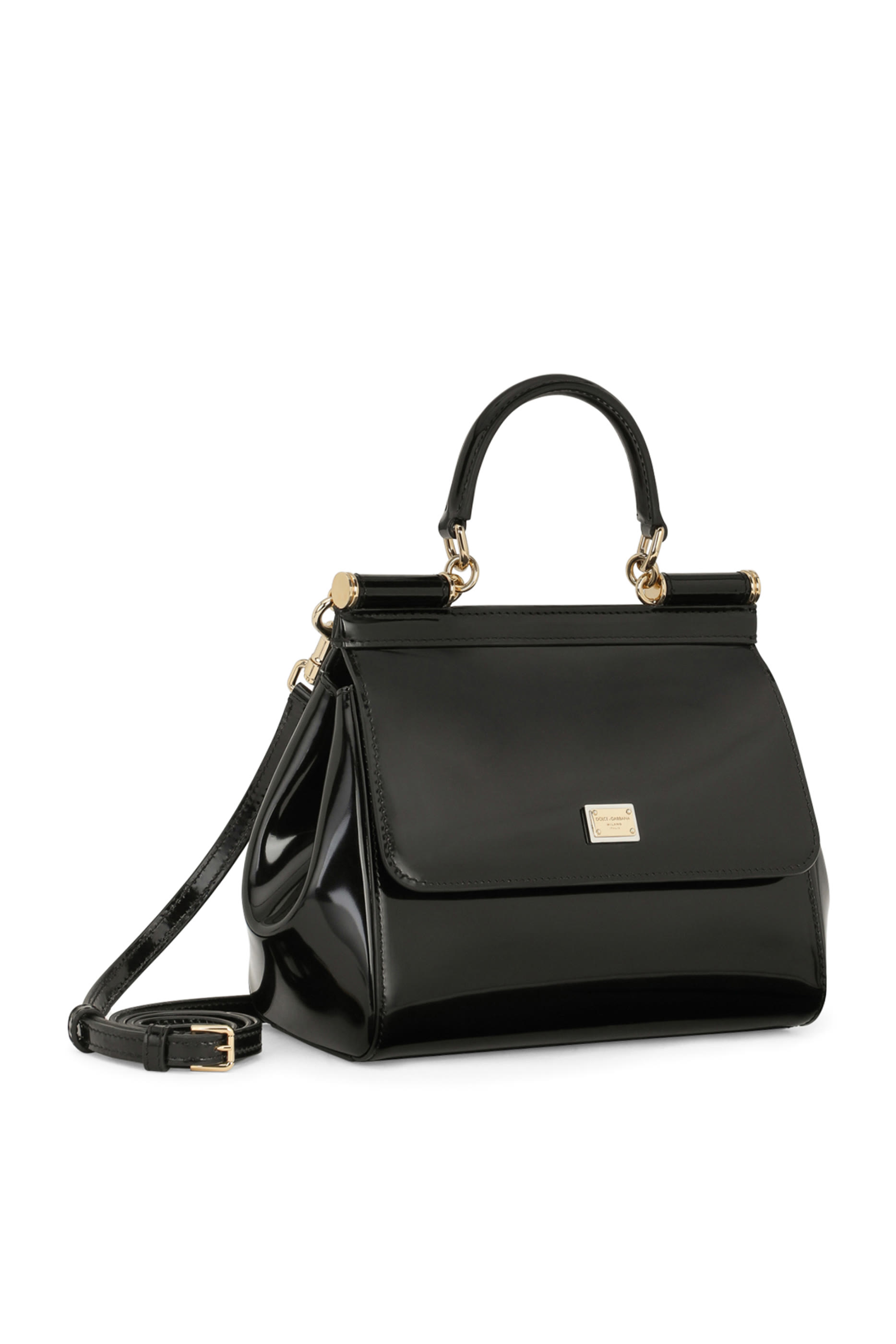 Medium Polished Calfskin Sicily Handbag