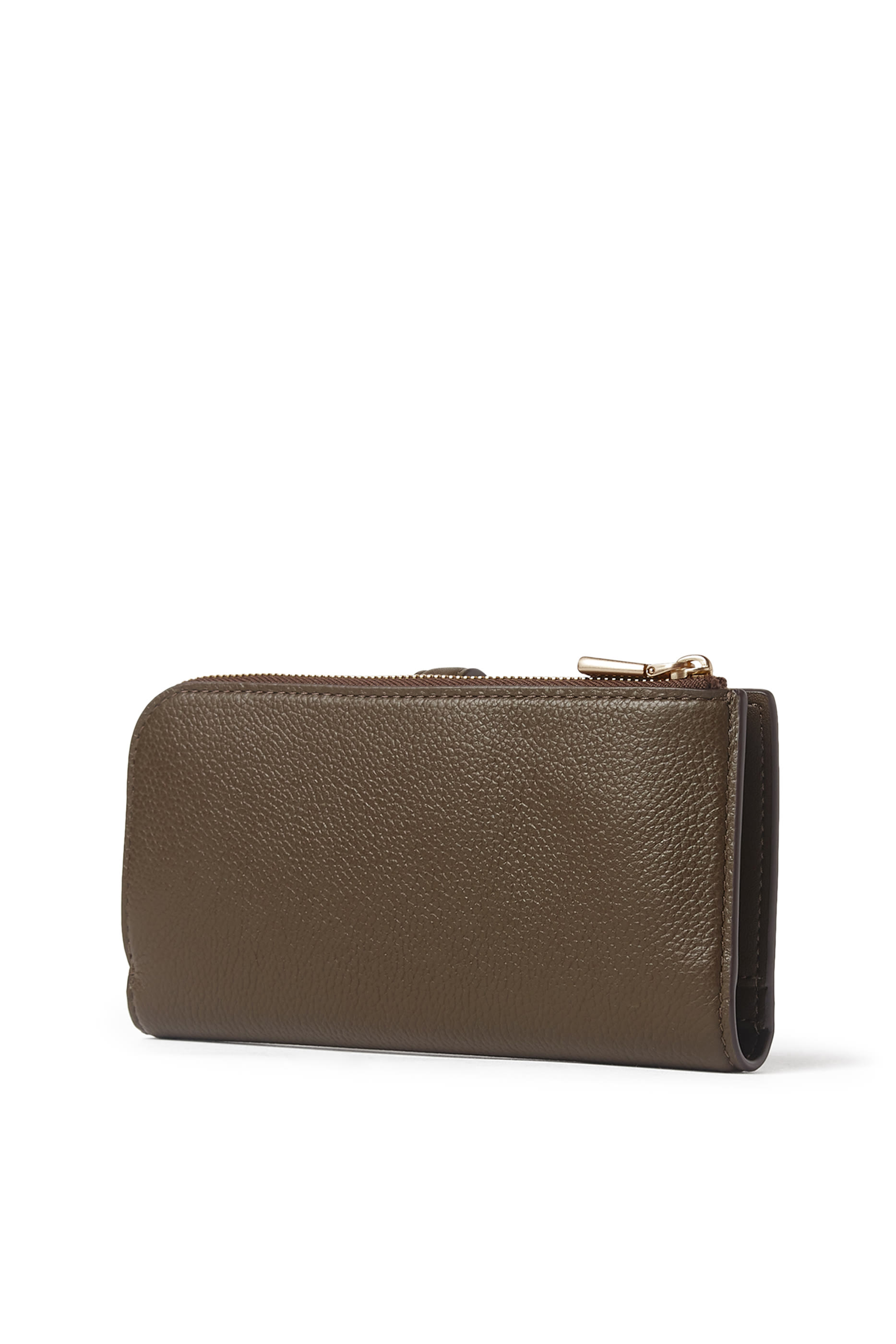 Devin Pebble Leather Zip Wallet