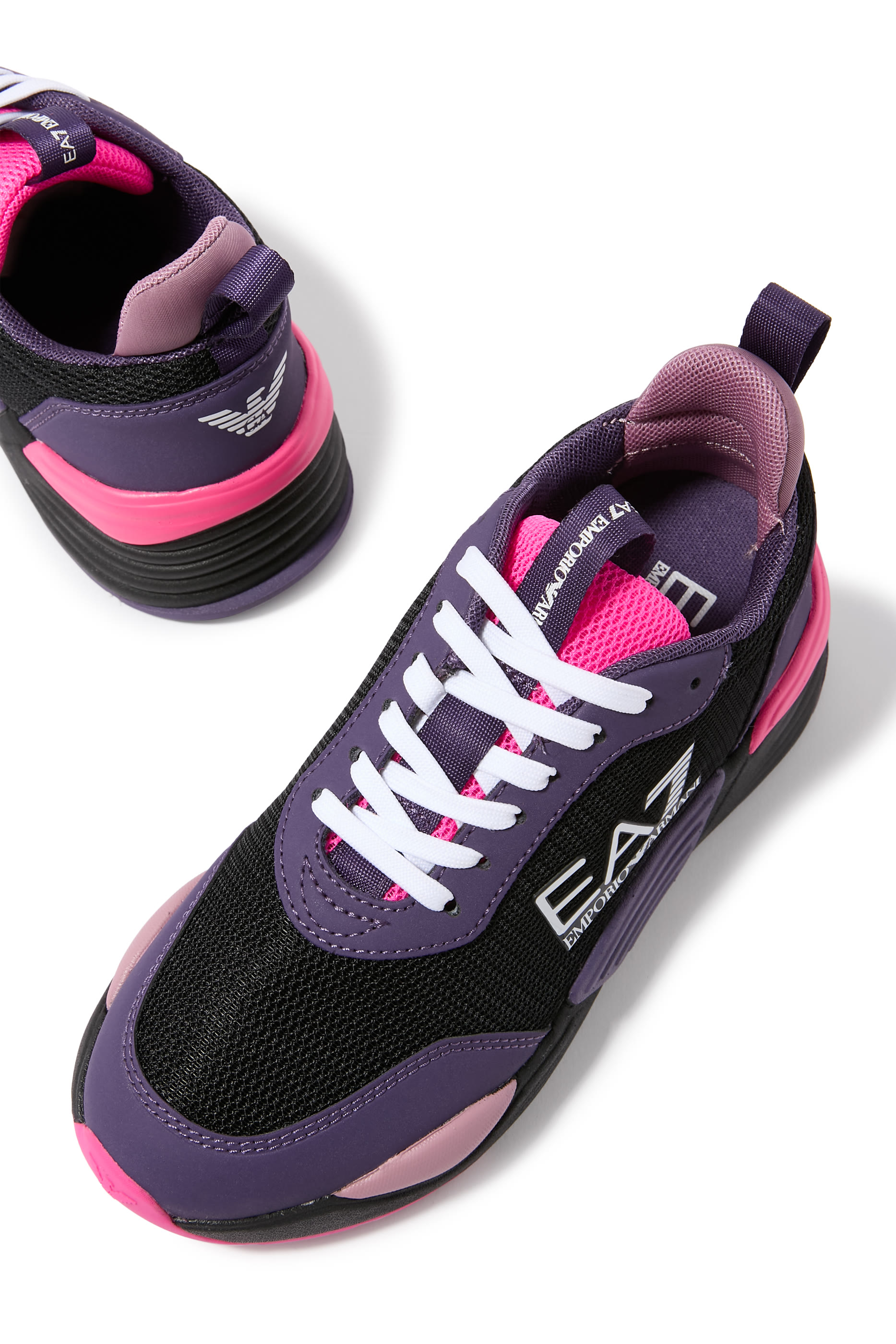 Kids EA7 Logo Sneakers