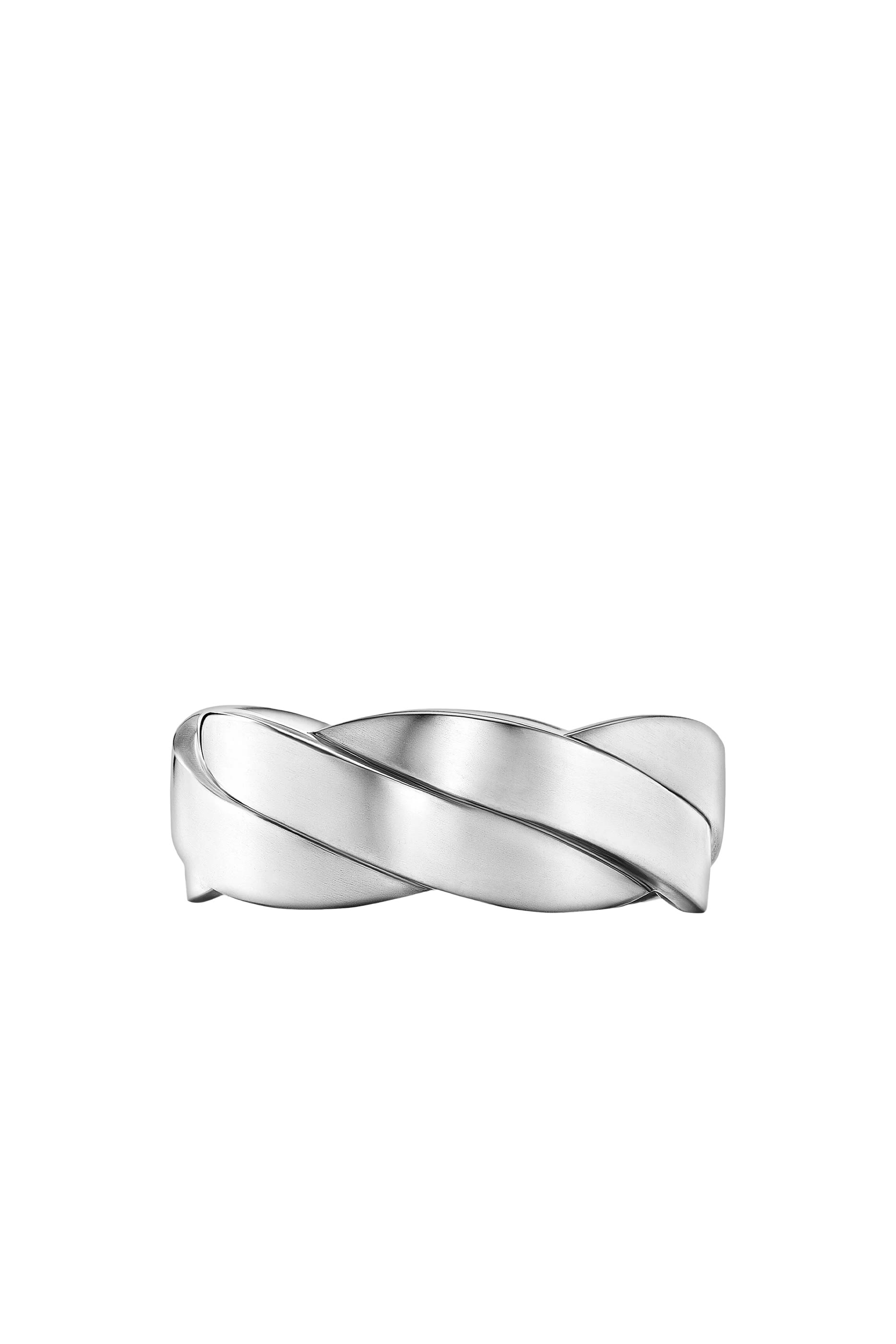 Streamline&reg; Two Row Band Ring, Sterling Silver & Diamonds