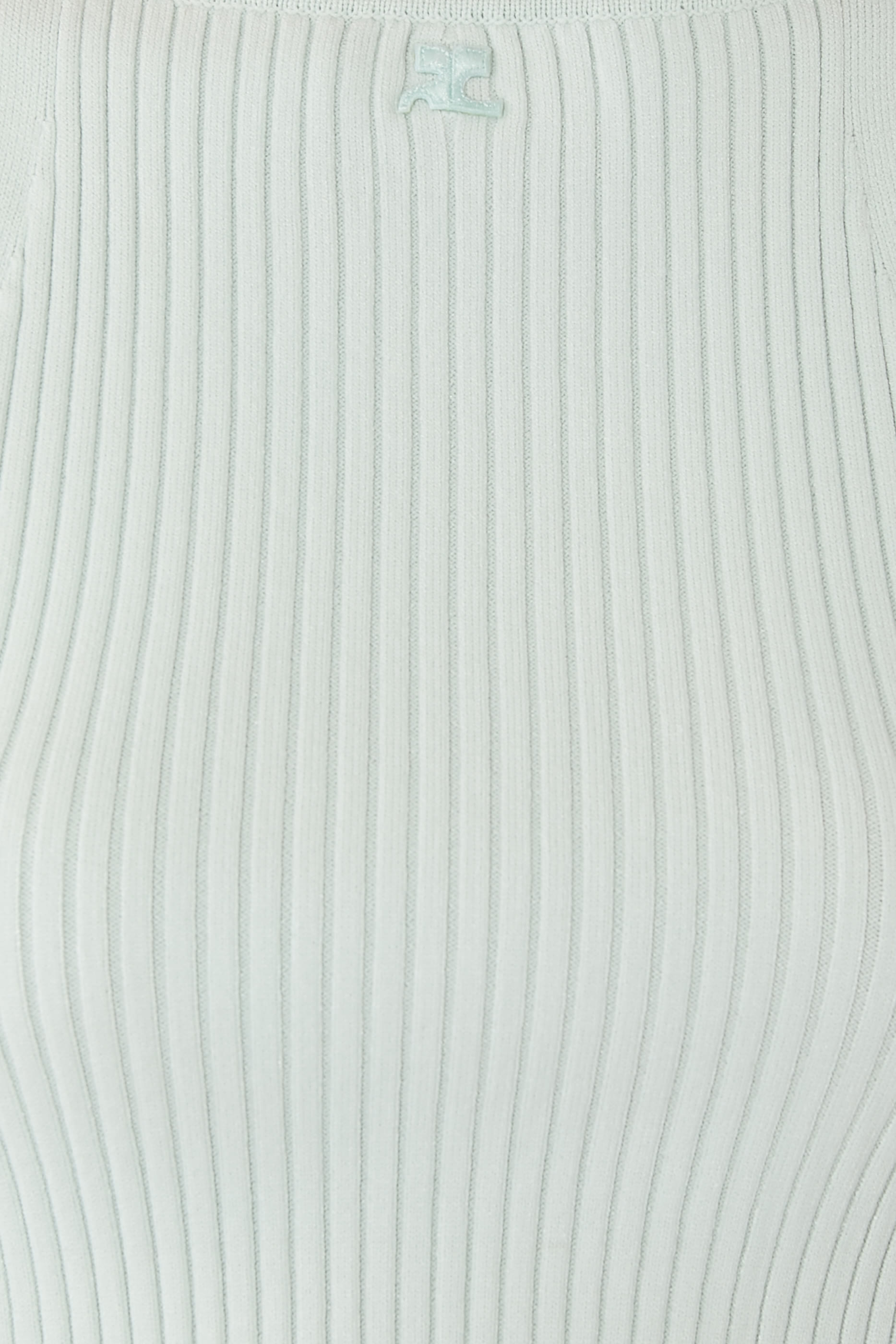 Pointy Rib Knit Tank Top