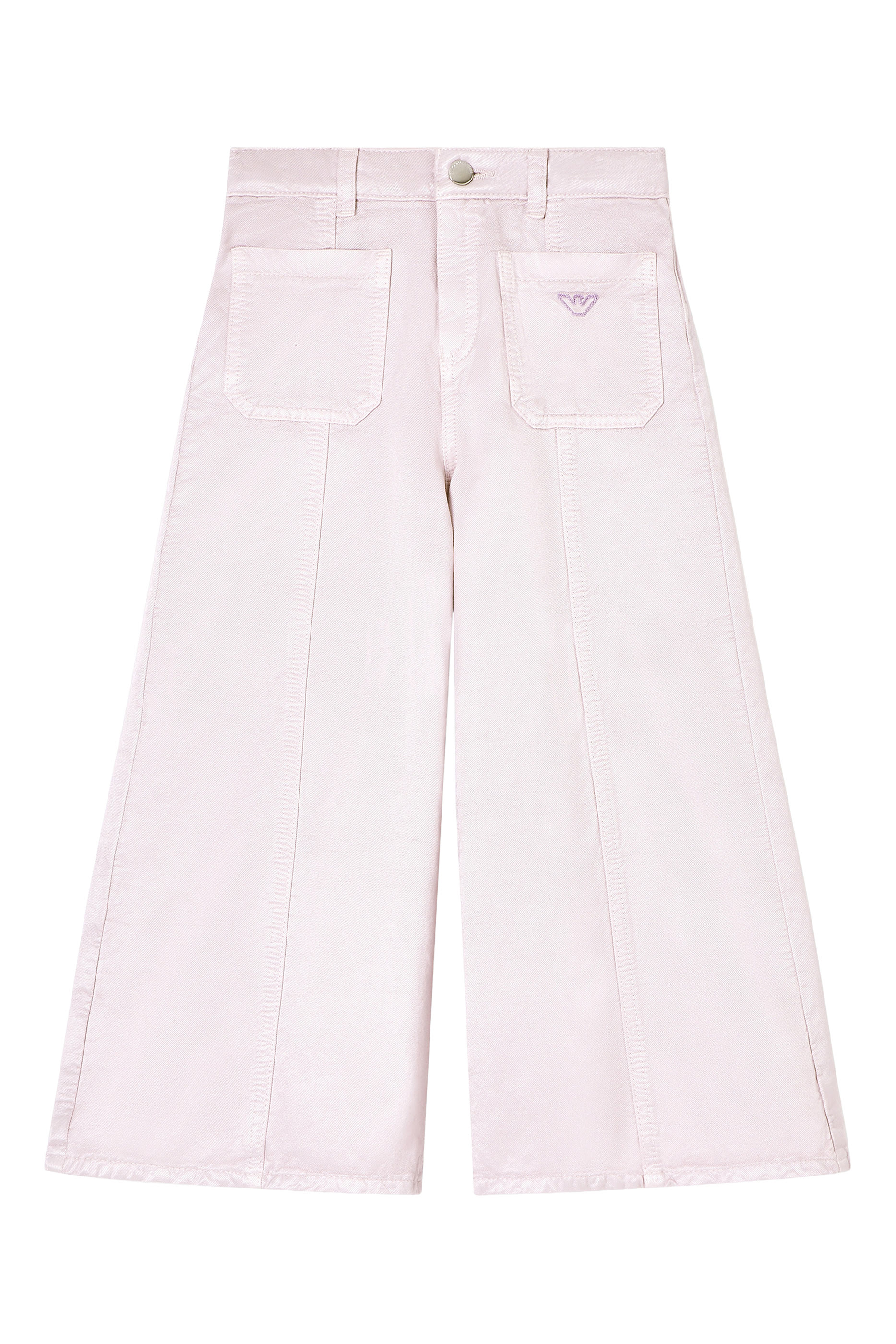 Kids Linen-Blend Shiny Twill Trousers