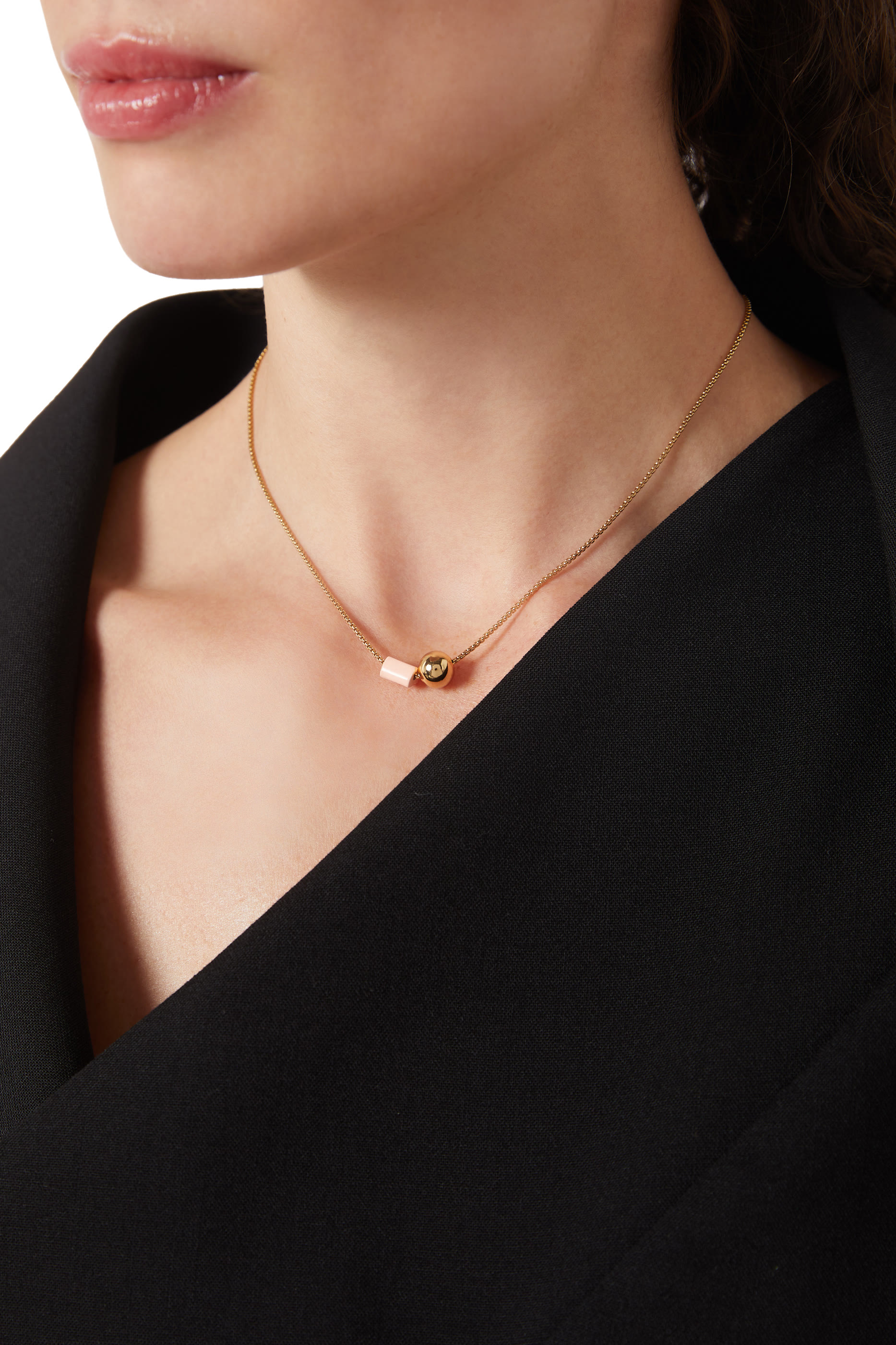 Geo Pop Pendant, Metal & Enamel