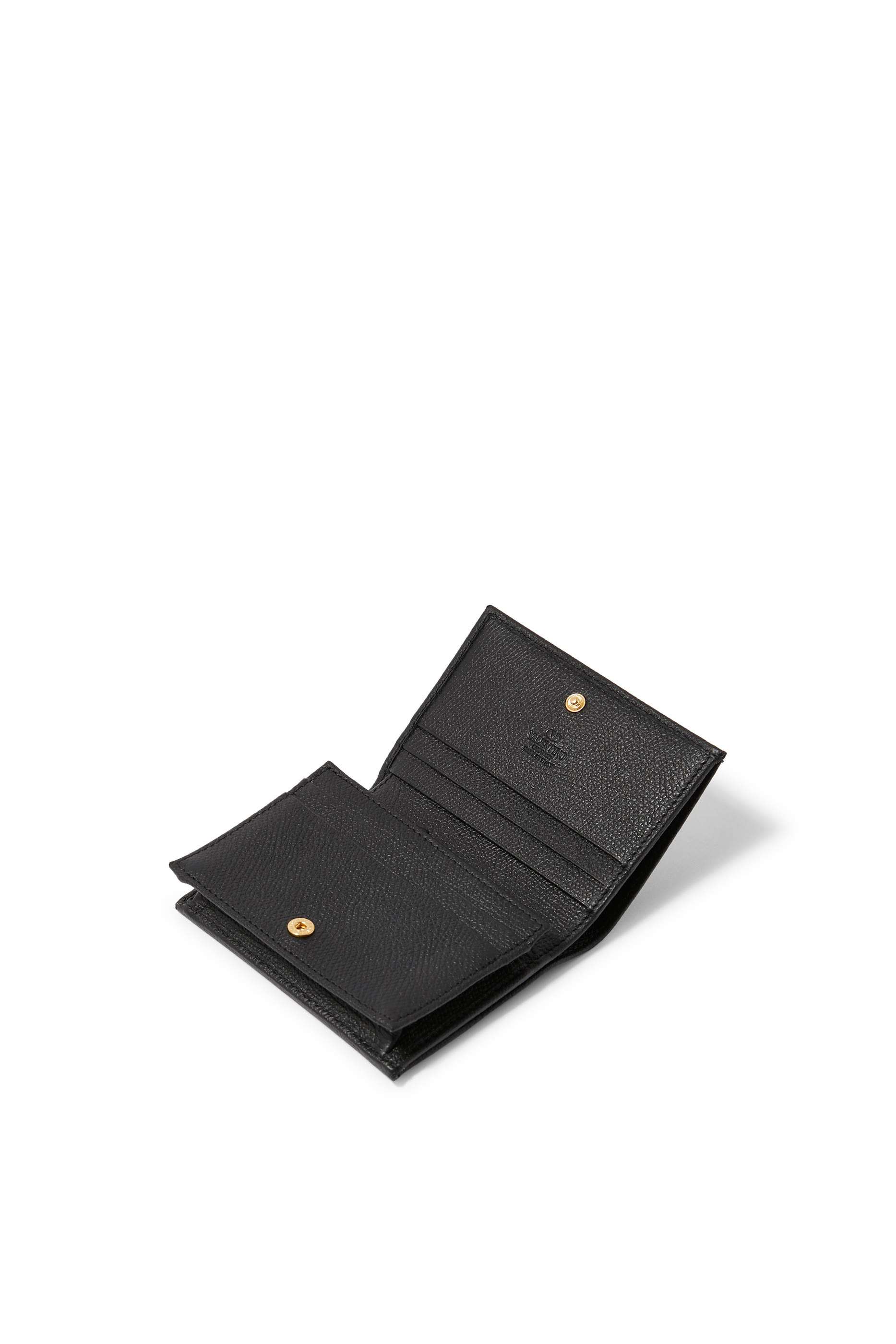 VLogo Signature Grainy Calfskin Wallet
