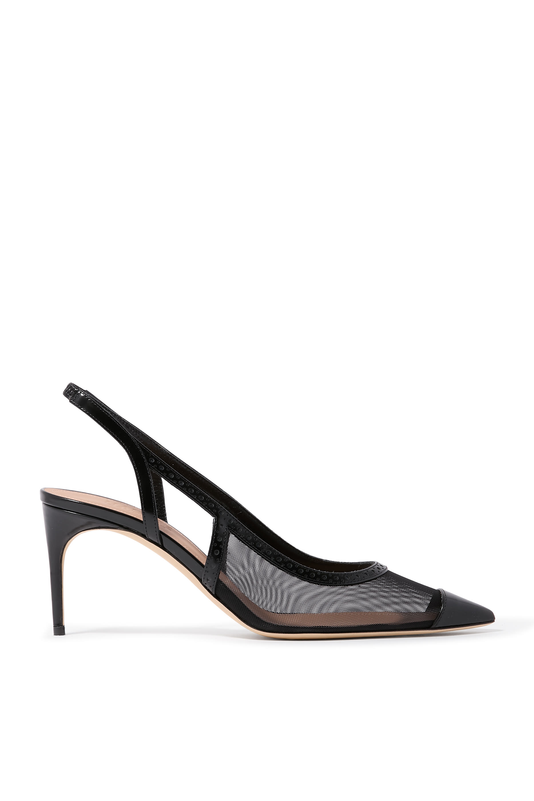 Aubrey Mesh 70 Slingback Pumps