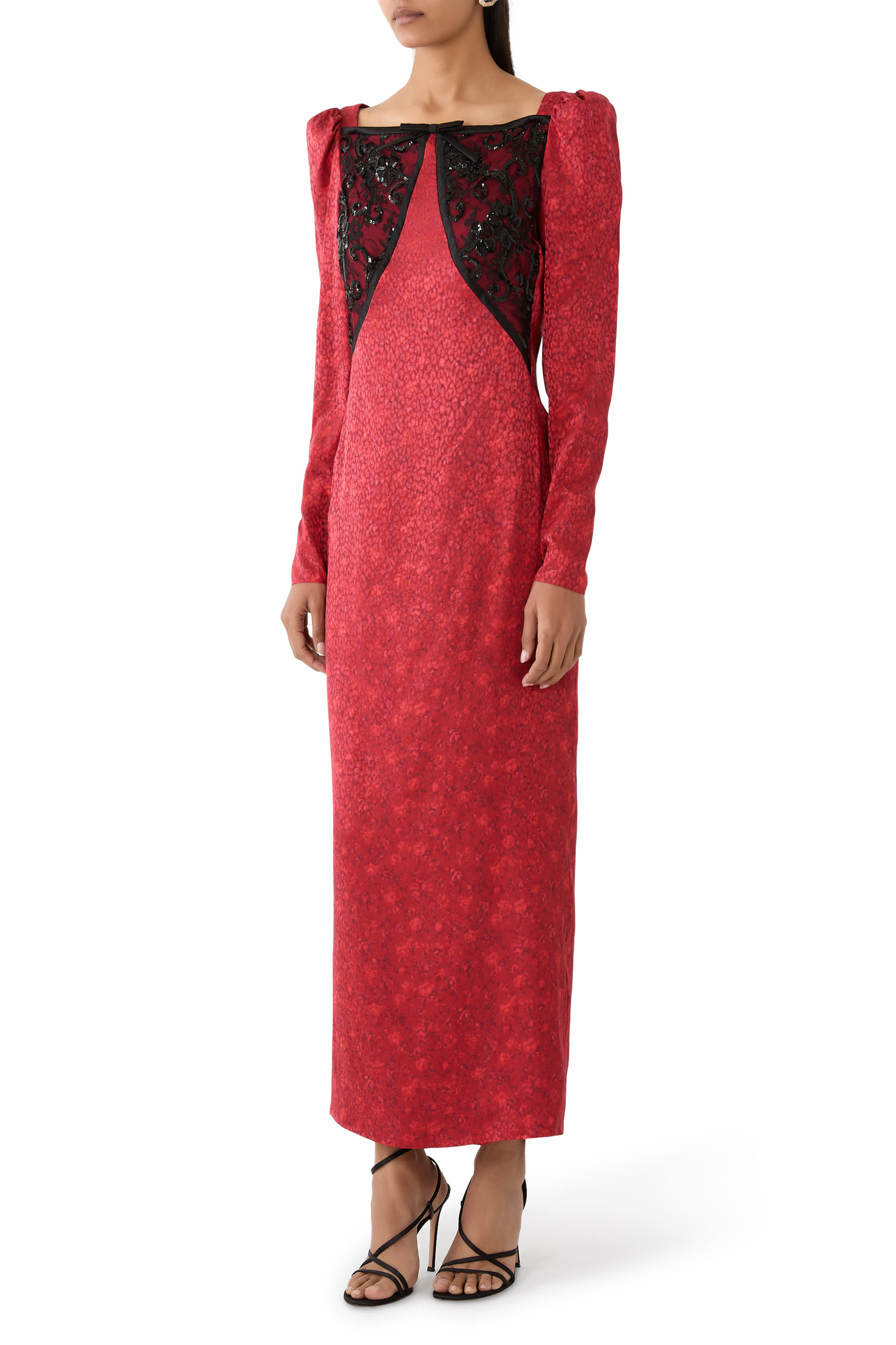  Jacquard Evening Dress 