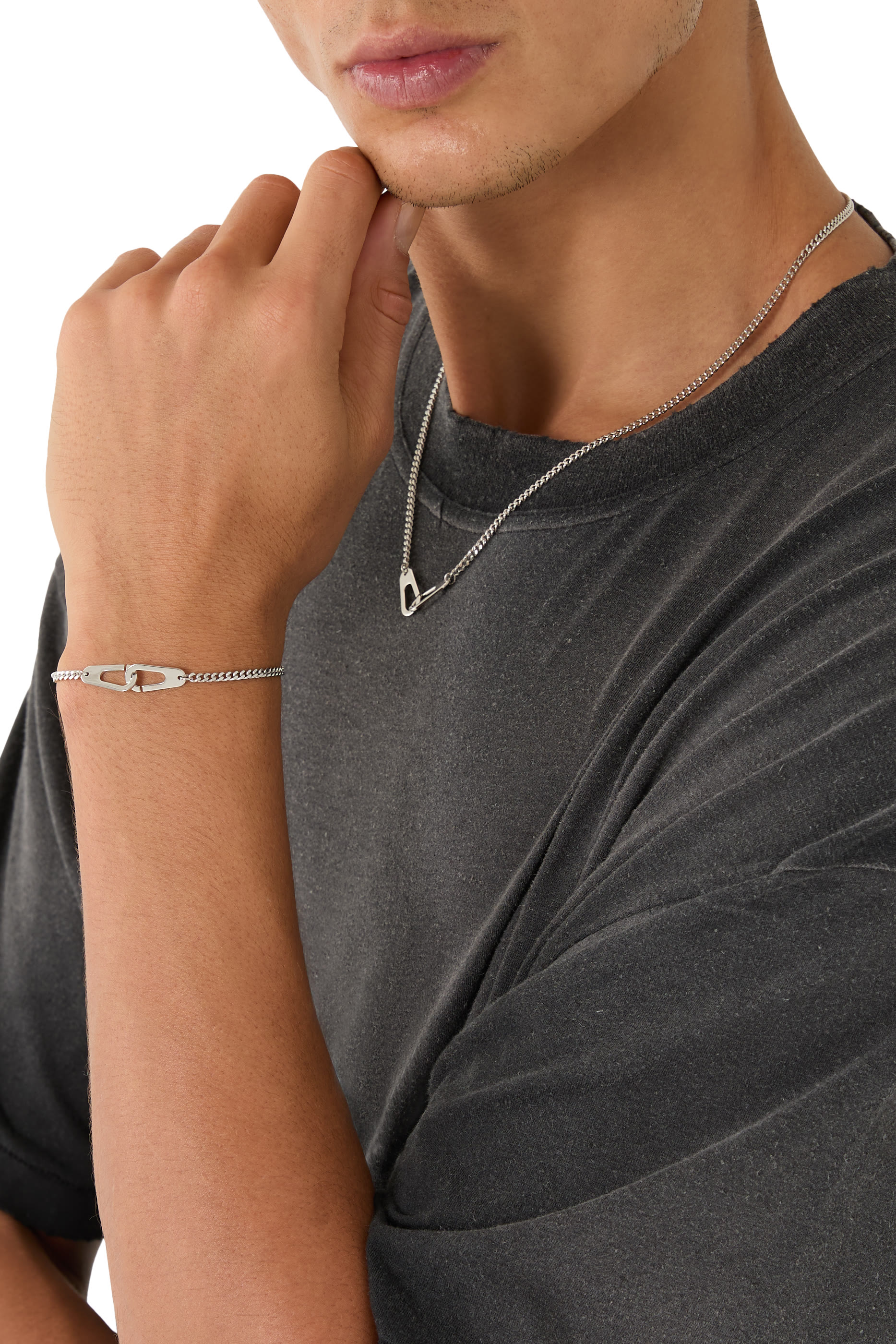 Dima Chain Necklace, Sterling Silver