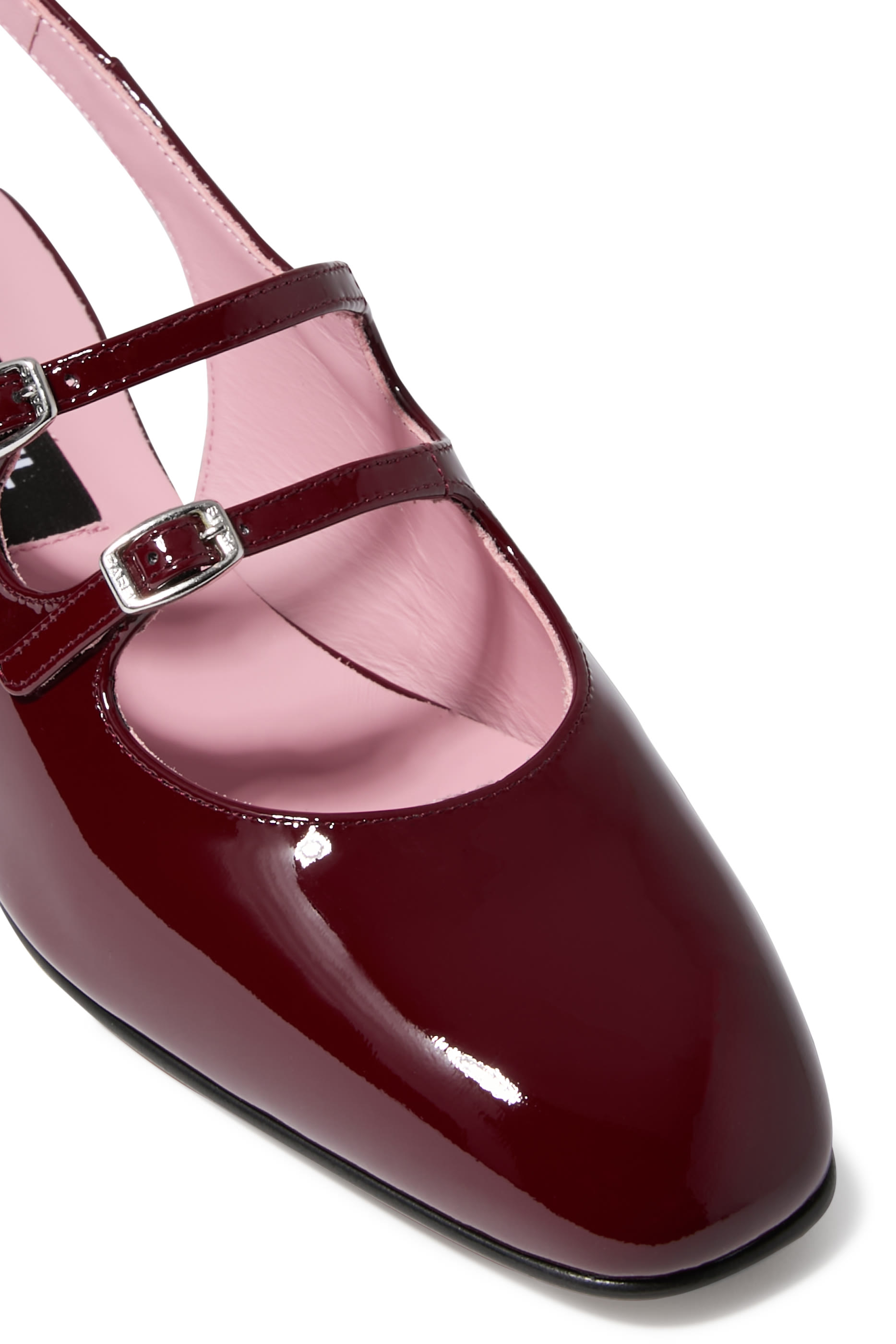 P&ecirc;che Patent Leather Slingback Mary Janes