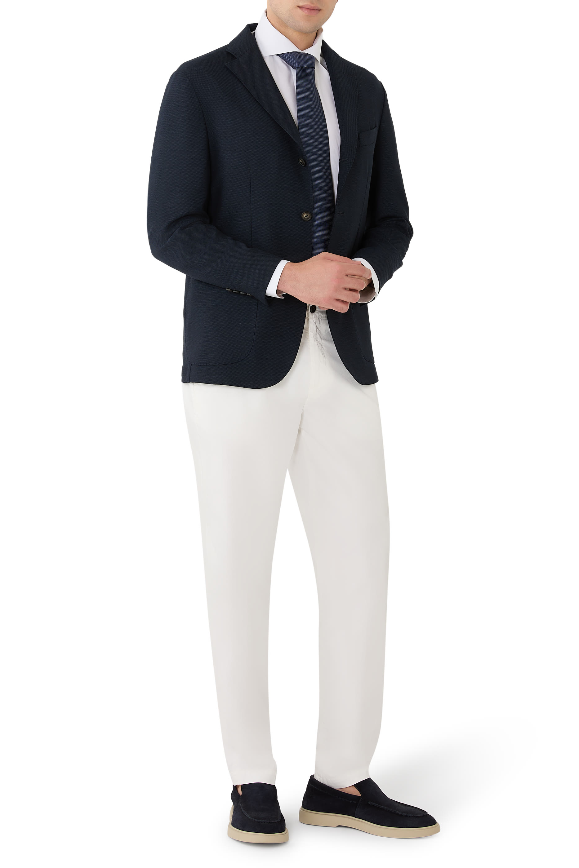 Semi Solid Signature Dobby Shirt