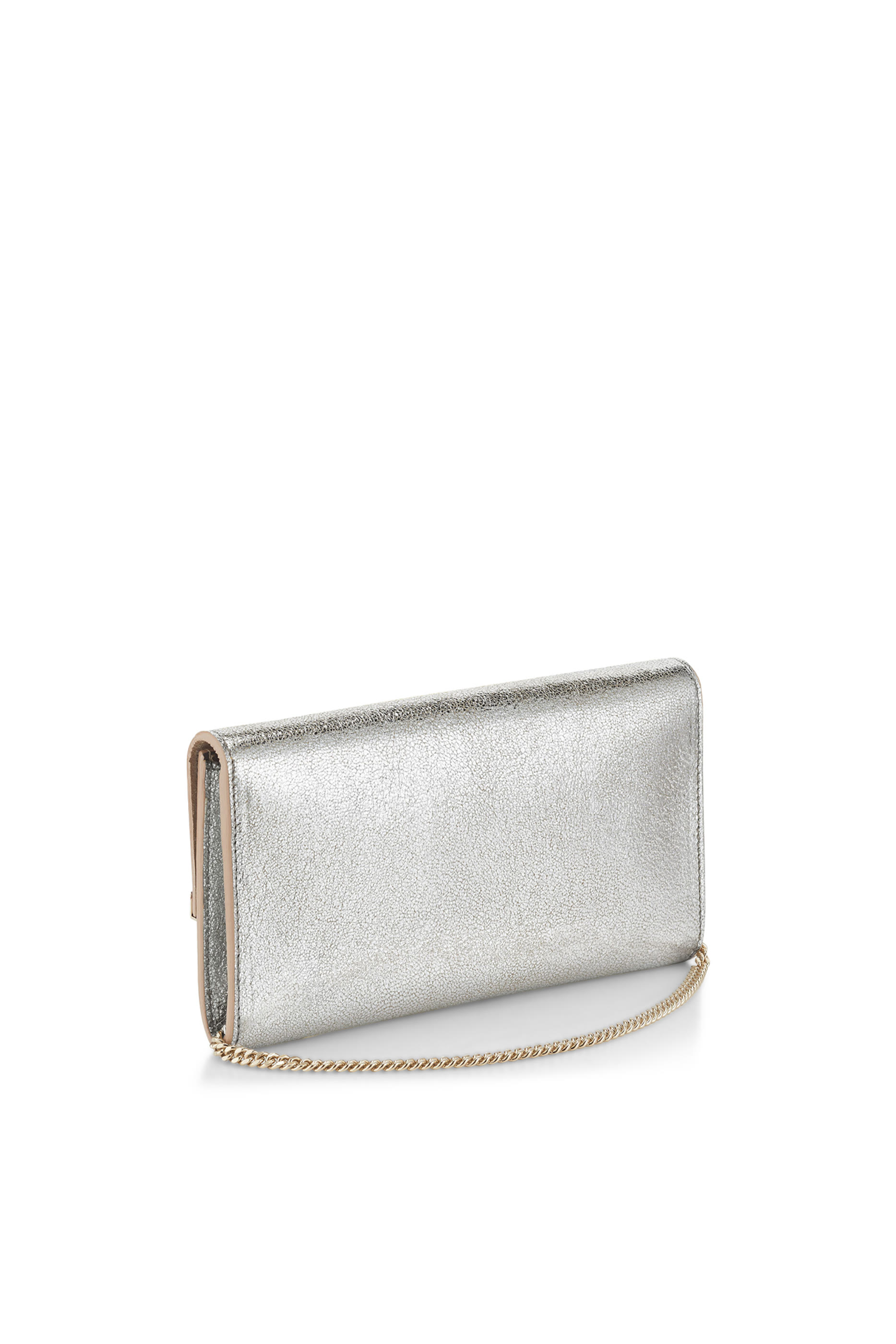 Emmie Glitter Leather Clutch Bag