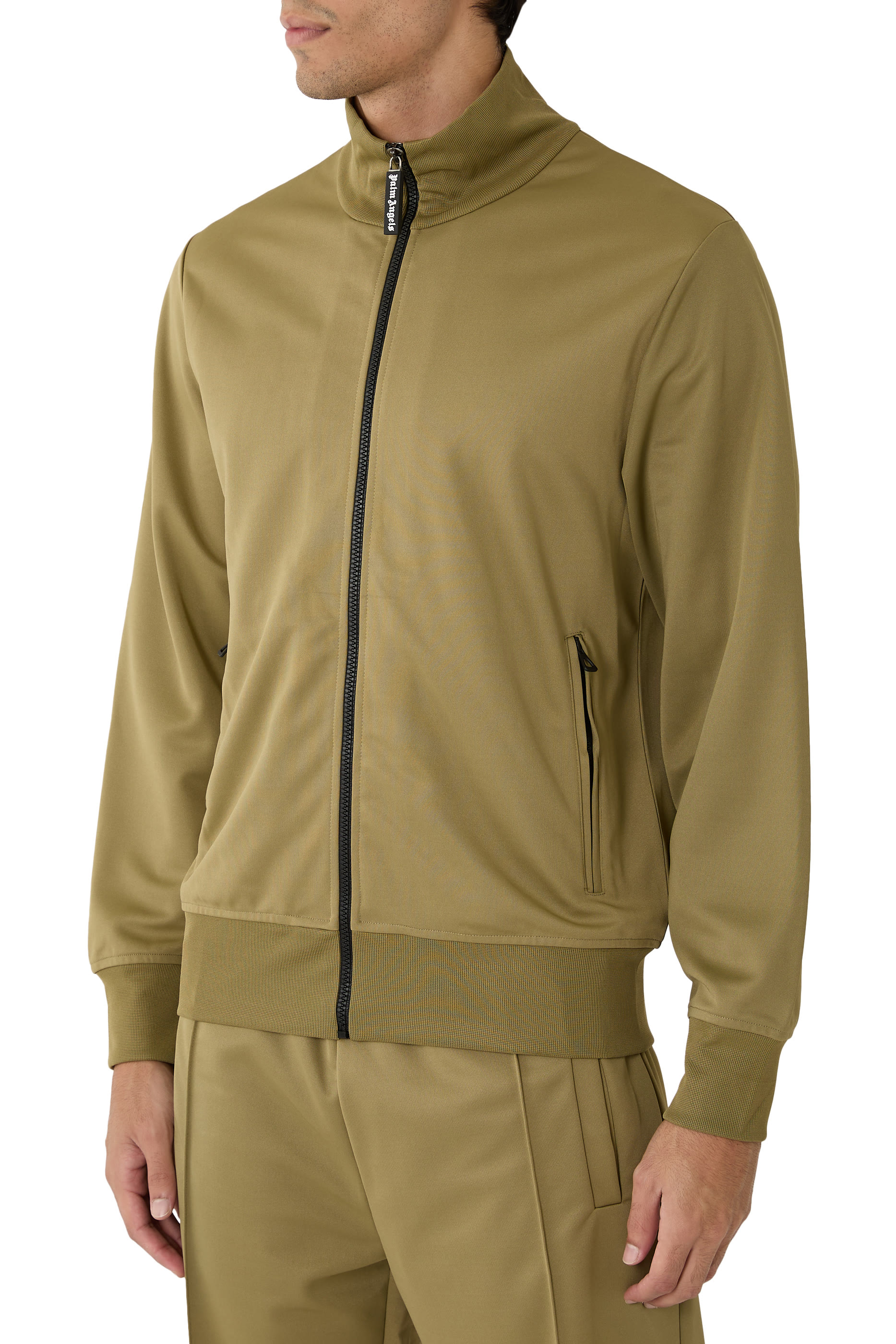  Back Curved Logo Track Jacket 