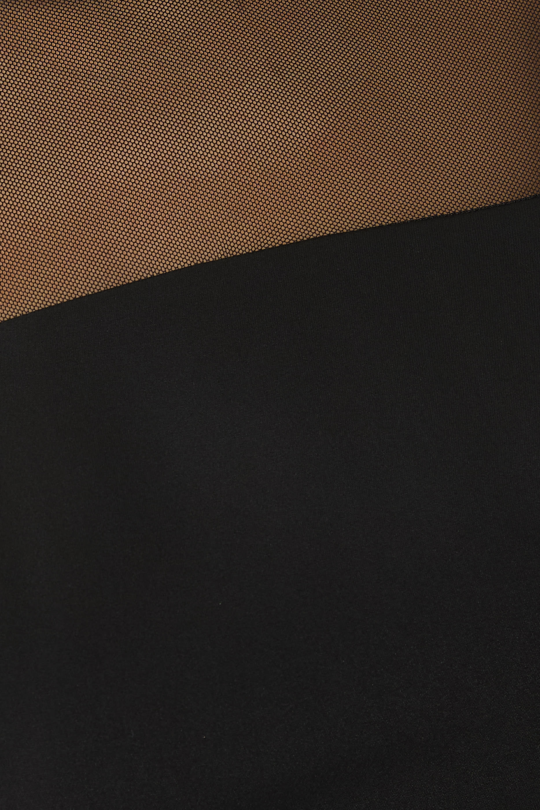 Long Sleeve Illusion Neckline Mermaid Gown