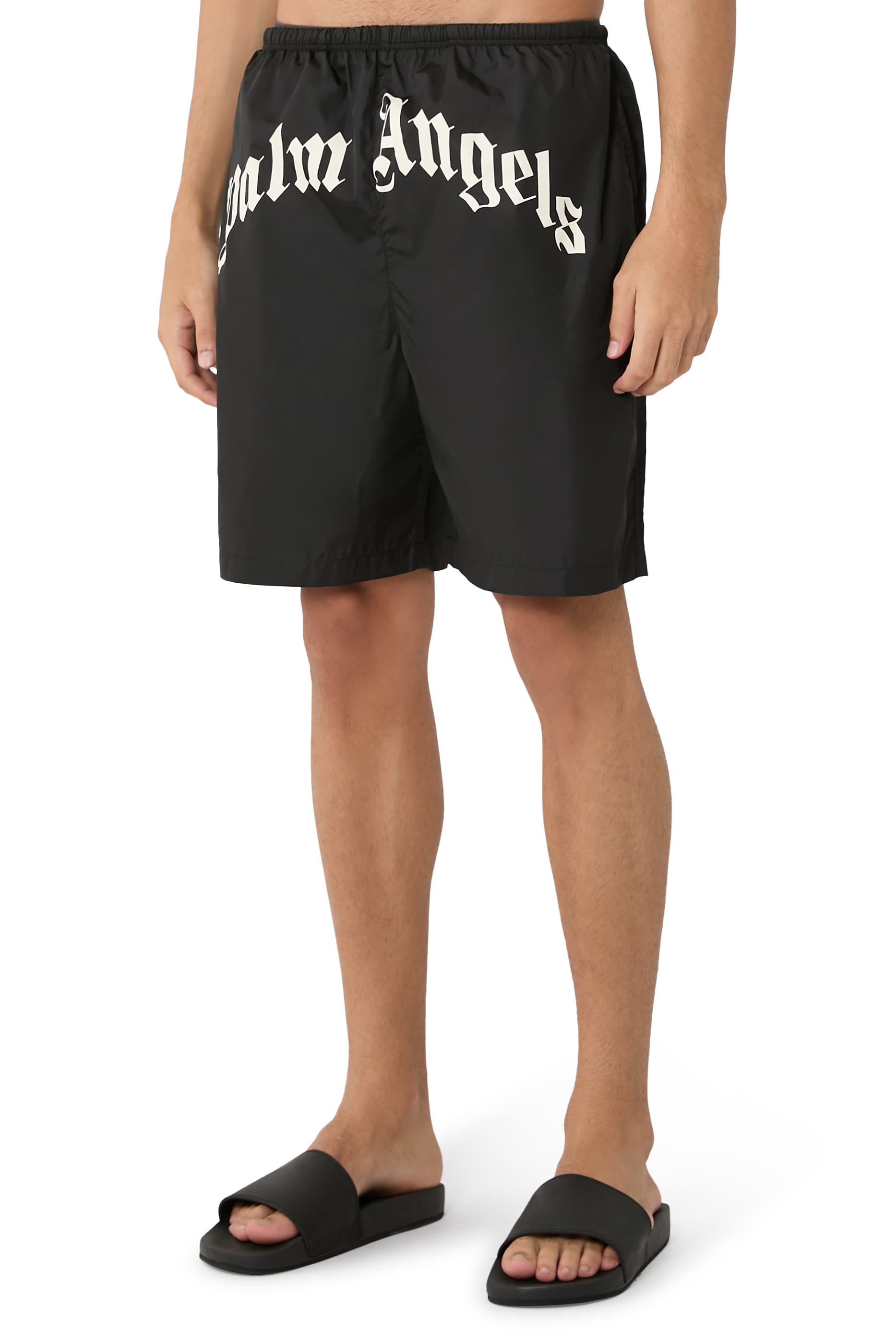 Curved Logo Swim Shorts