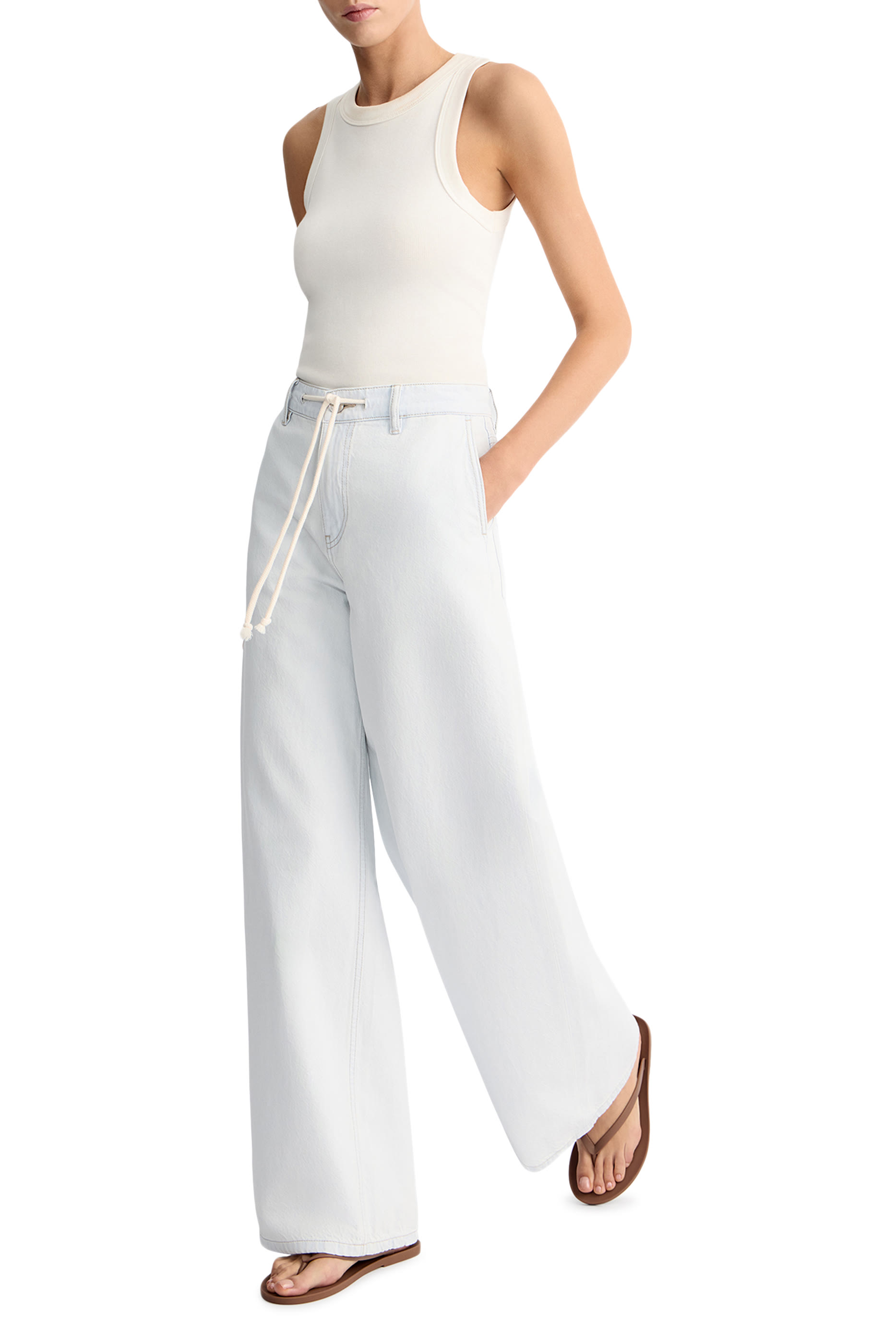 433 Low-Rise Wide-Leg Organic Cotton Jeans