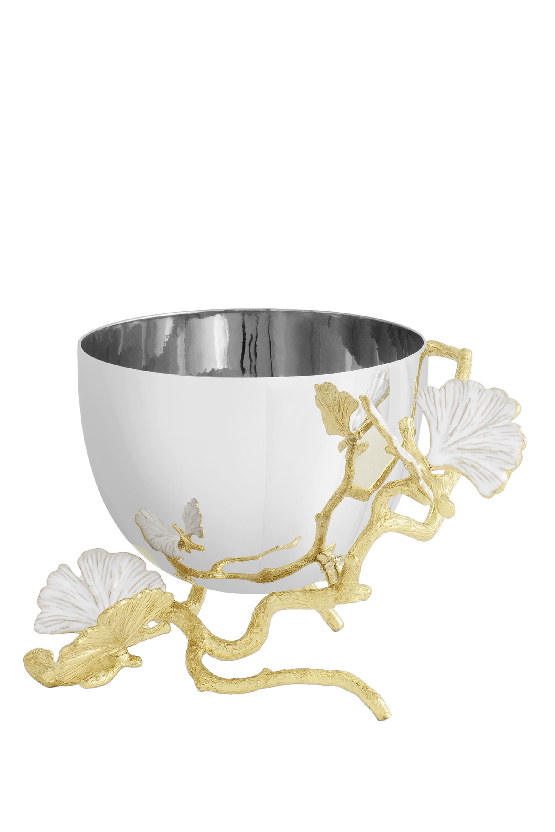 Butterfly Ginkgo Gold Nut Bowl