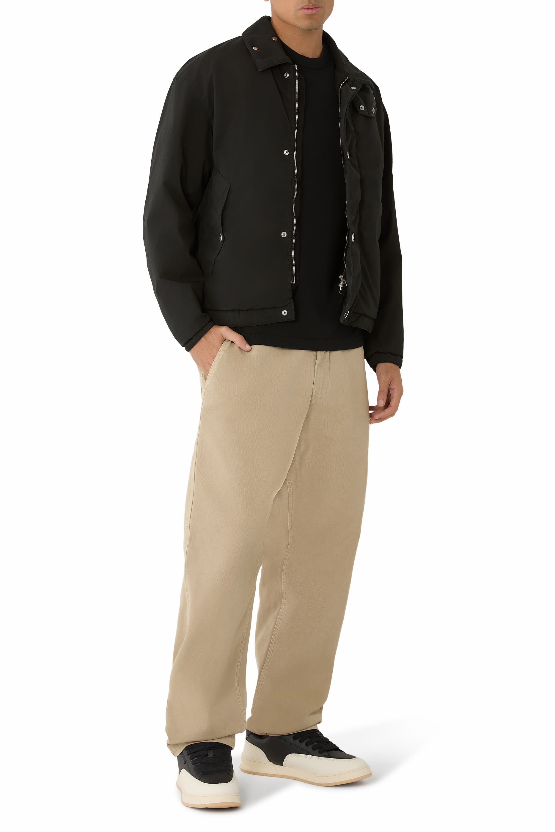 Anti-Drop and Snap Pockets Coach Jacket