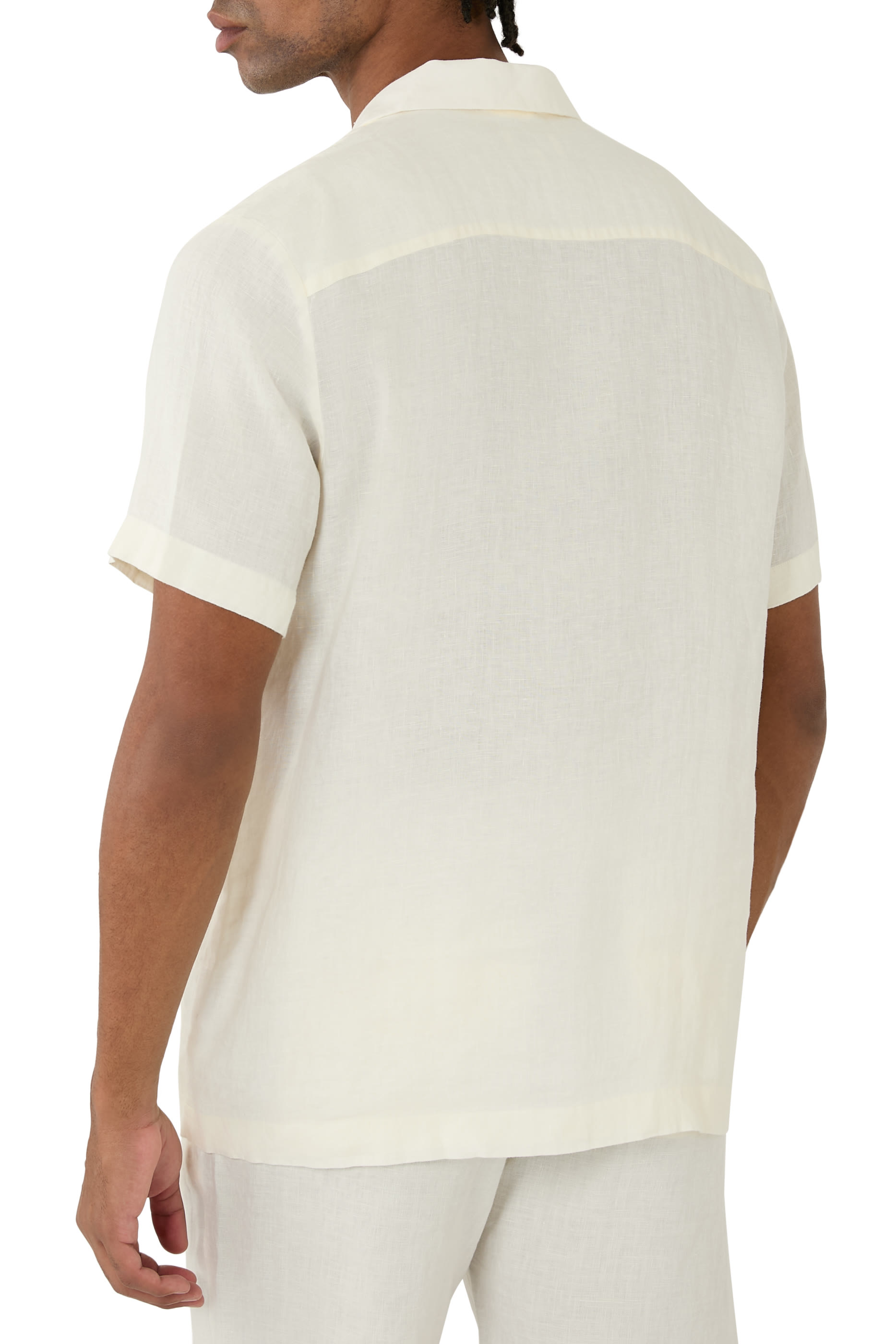 Mars Camp-Collar Linen Shirt