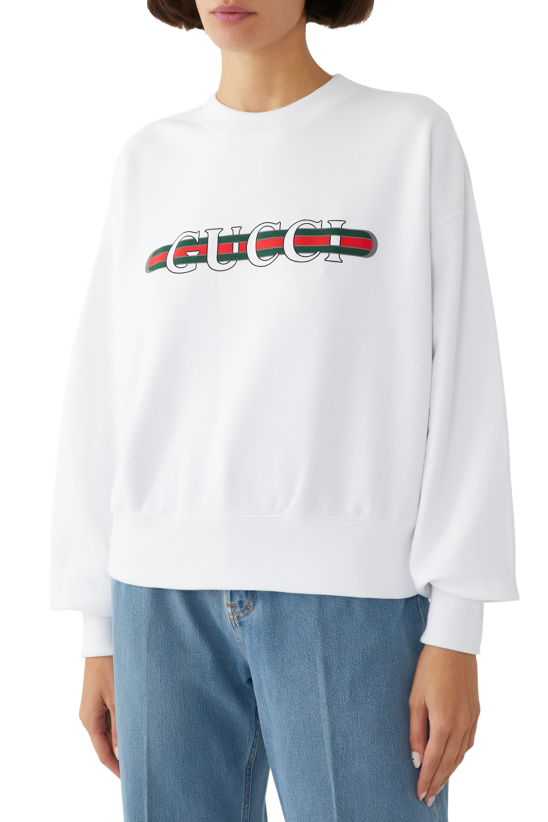 Logo-Print Cotton Jersey Sweatshirt