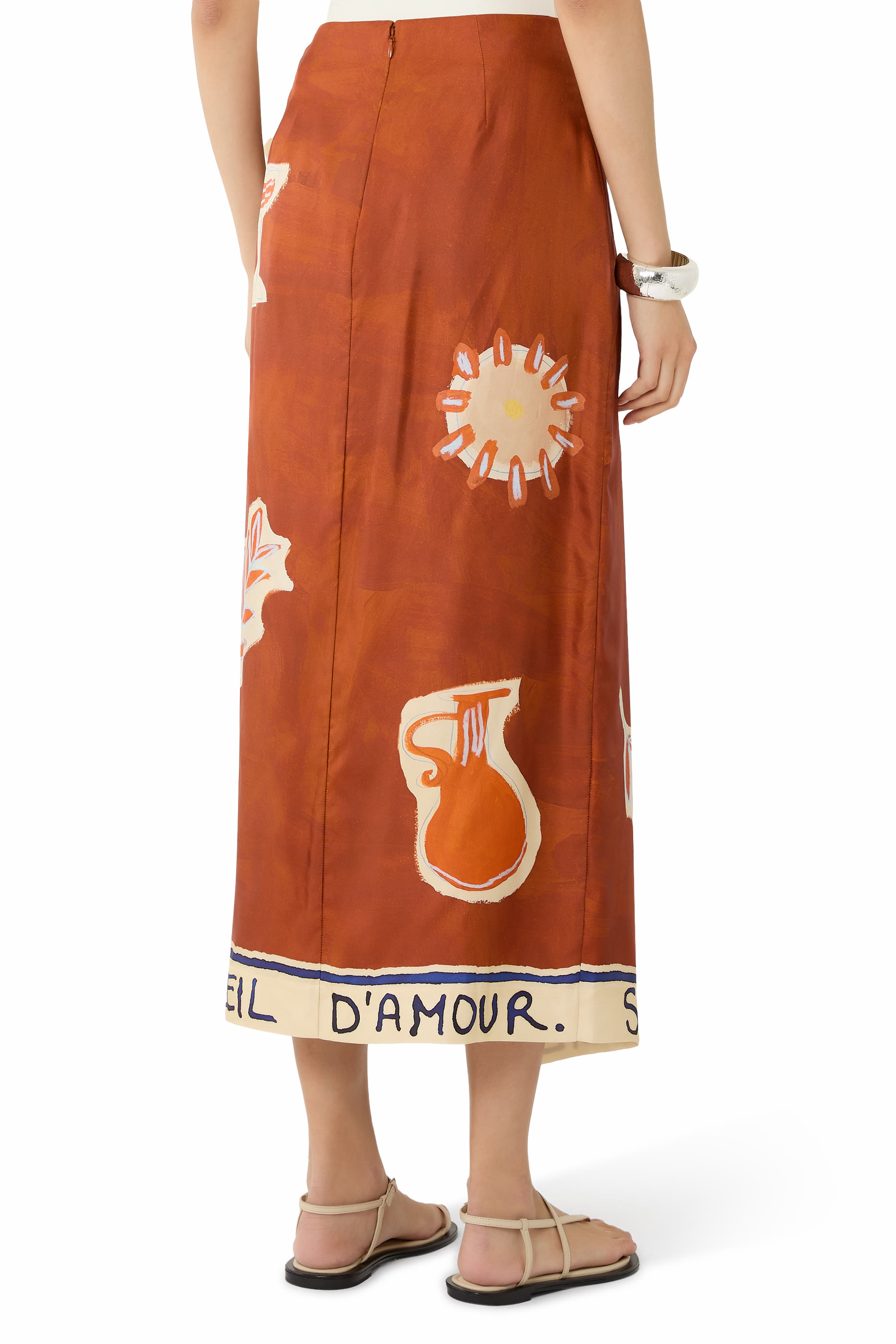 Soleil D'Amour Silk Sarong Skirt
