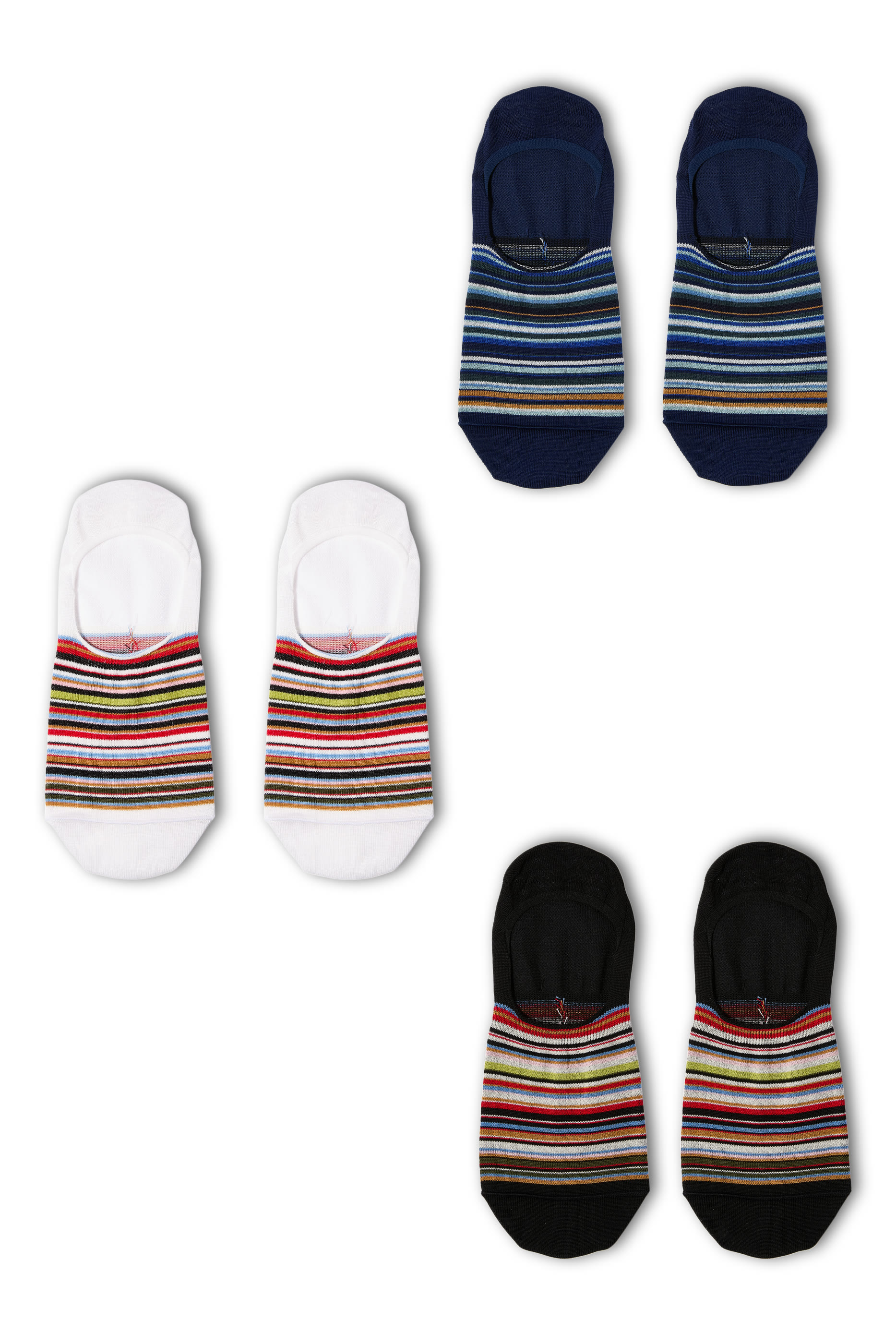 Stripes Loafer Socks- Pack of 3