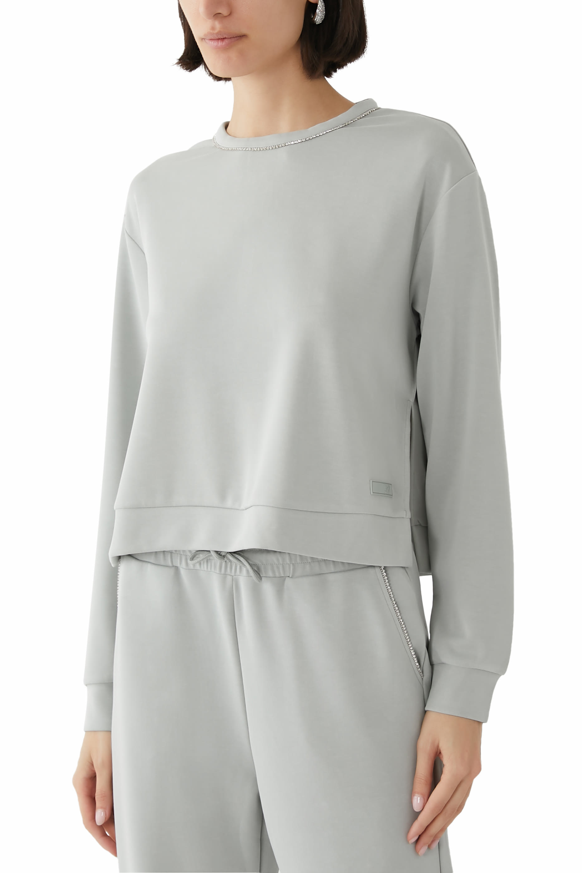 Precious Embellished Modal-blend Jersey Sweatshirt