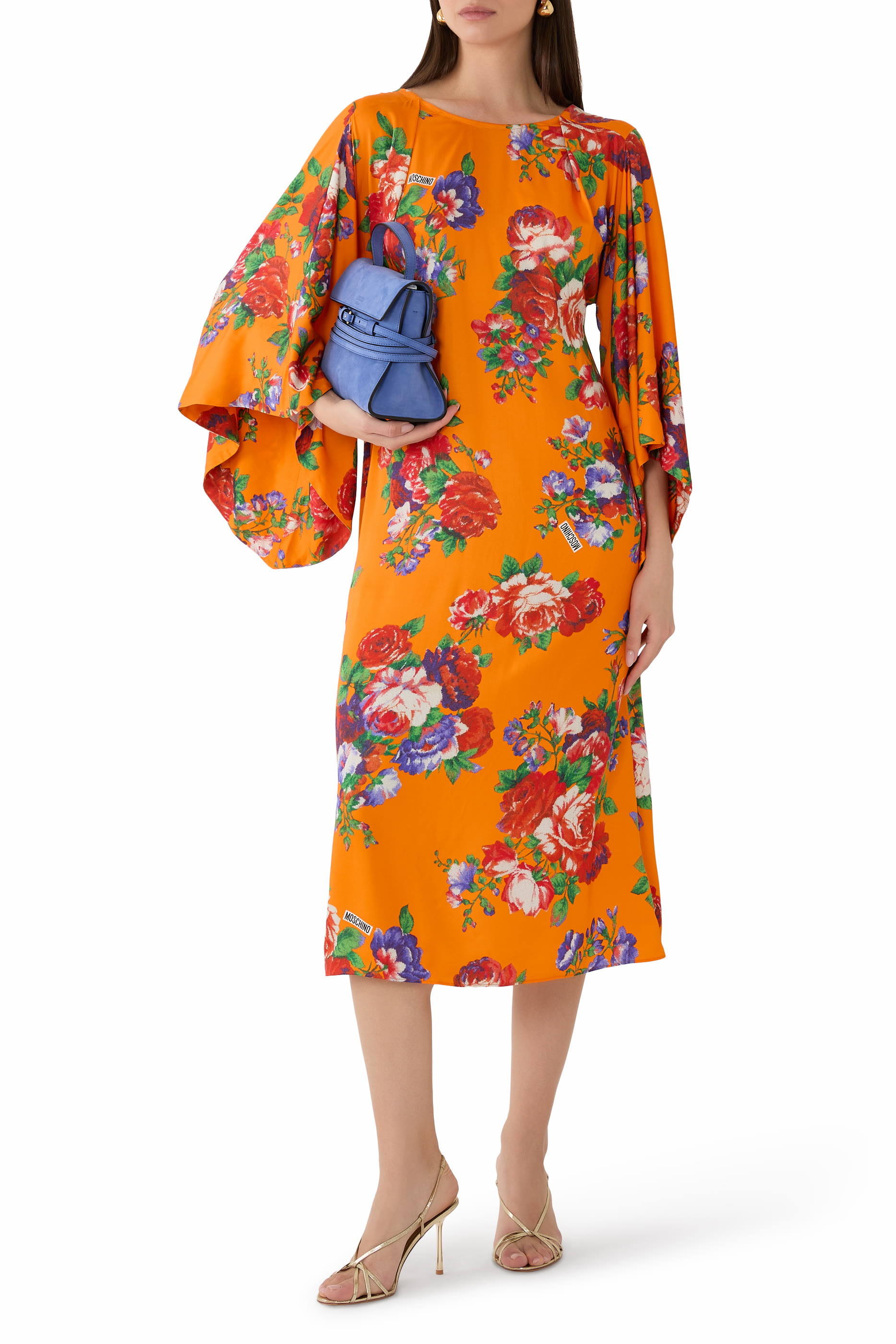 All-Over Flowers Print Maxi Dress