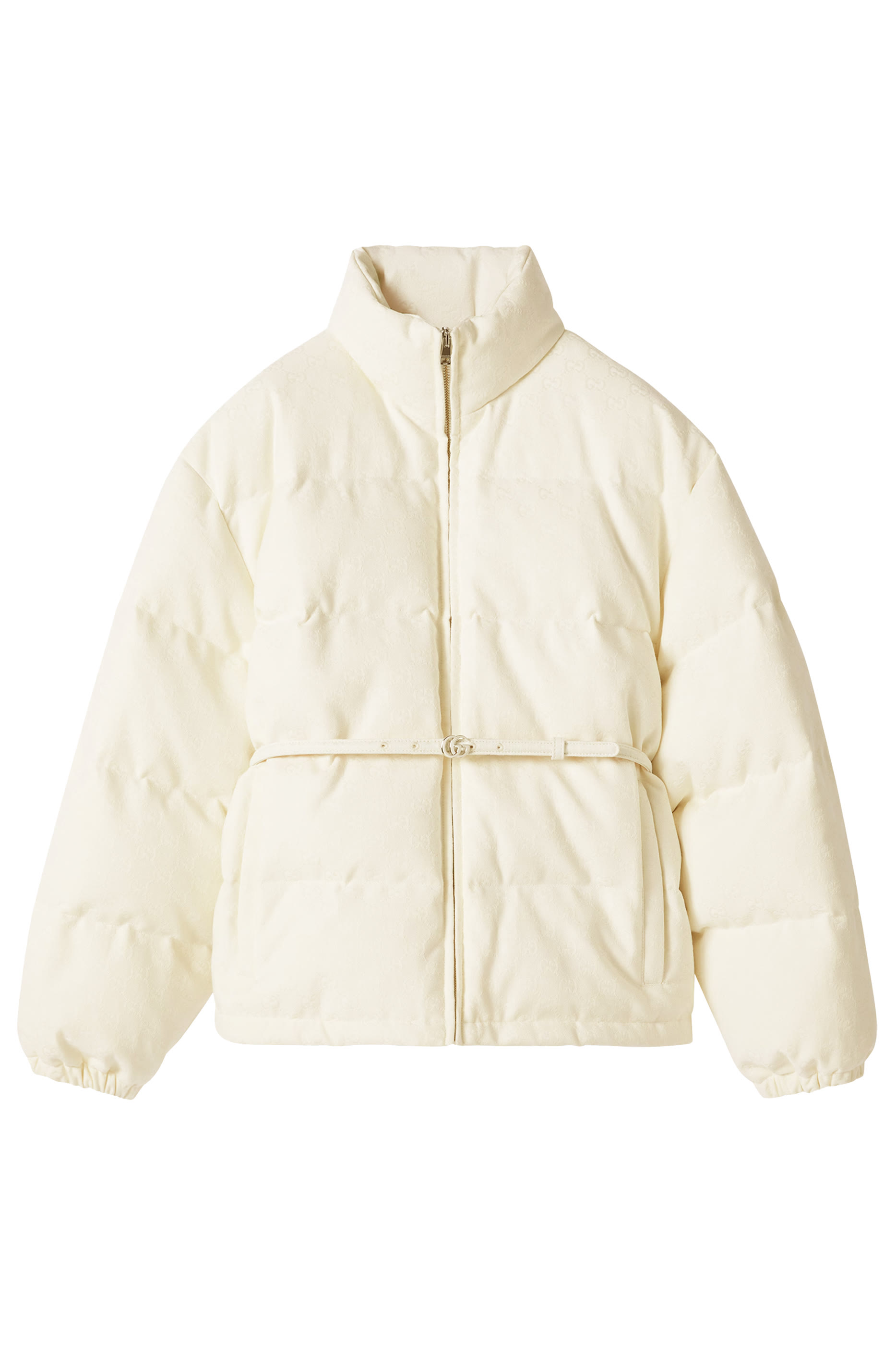 GG Canvas Padded Bomber Jacket