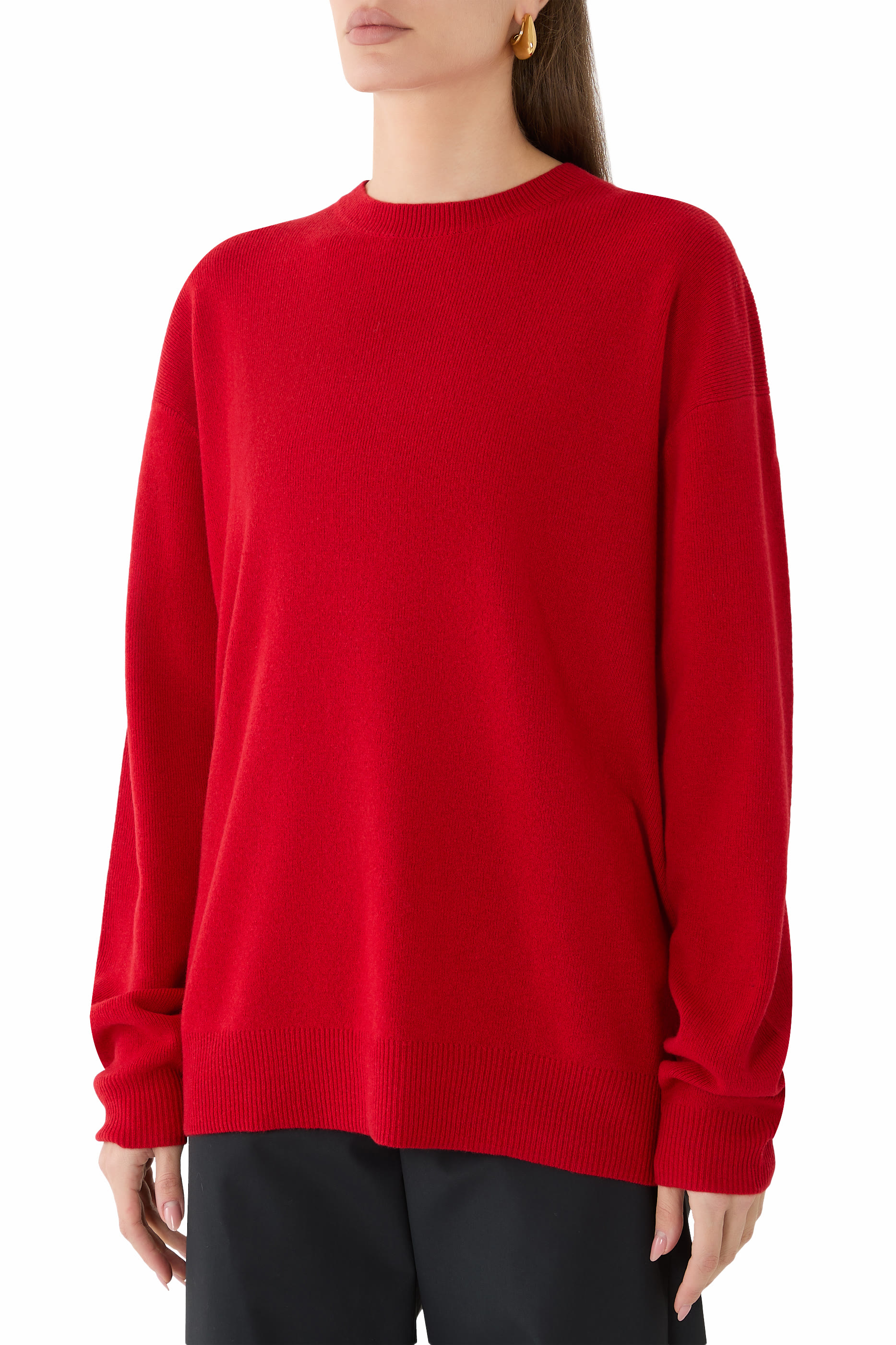 Anna Merino Wool Cut-Out Racerback Pullover