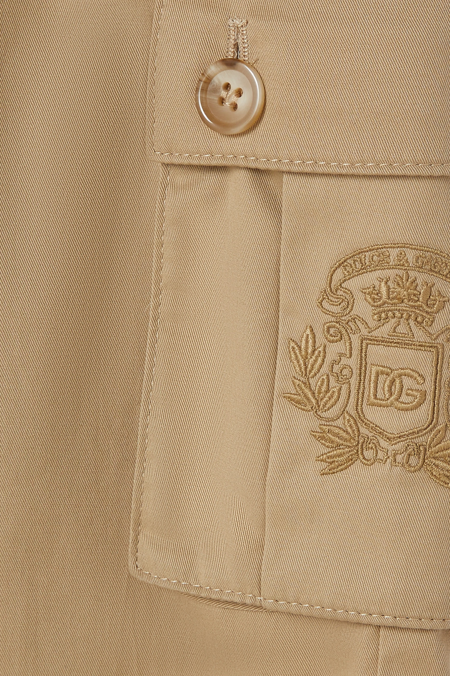 Kids Logo Embroidered Cargo Pants