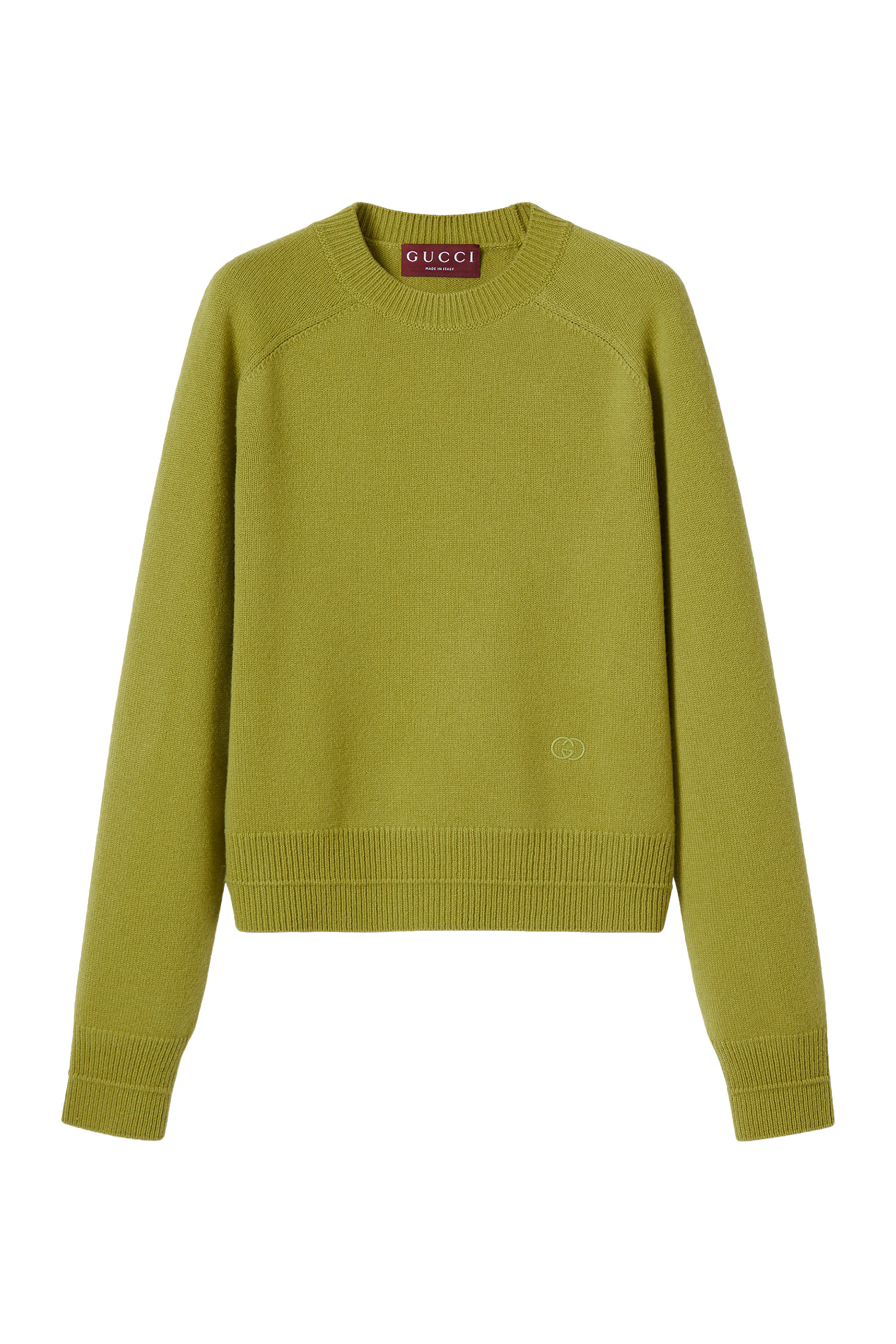 GG Embroidery Wool Cashmere Sweater