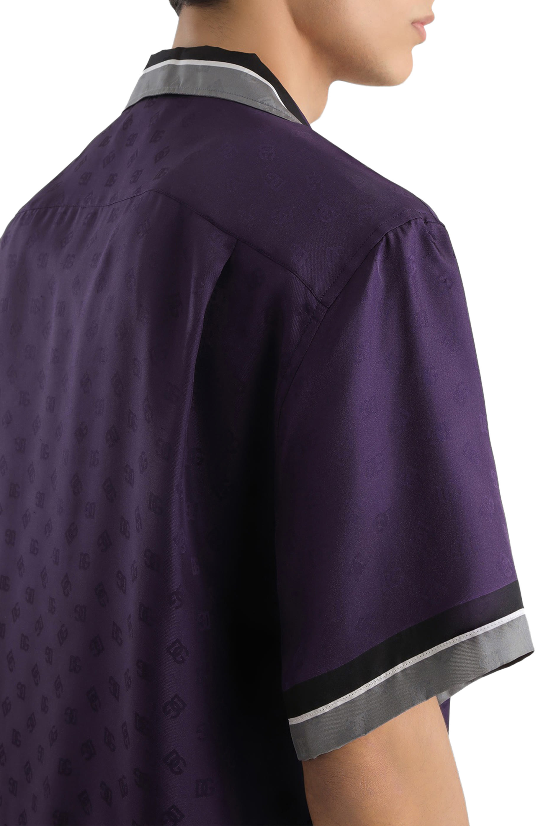 Logo & Stripe-Print Hawaii Twill Shirt