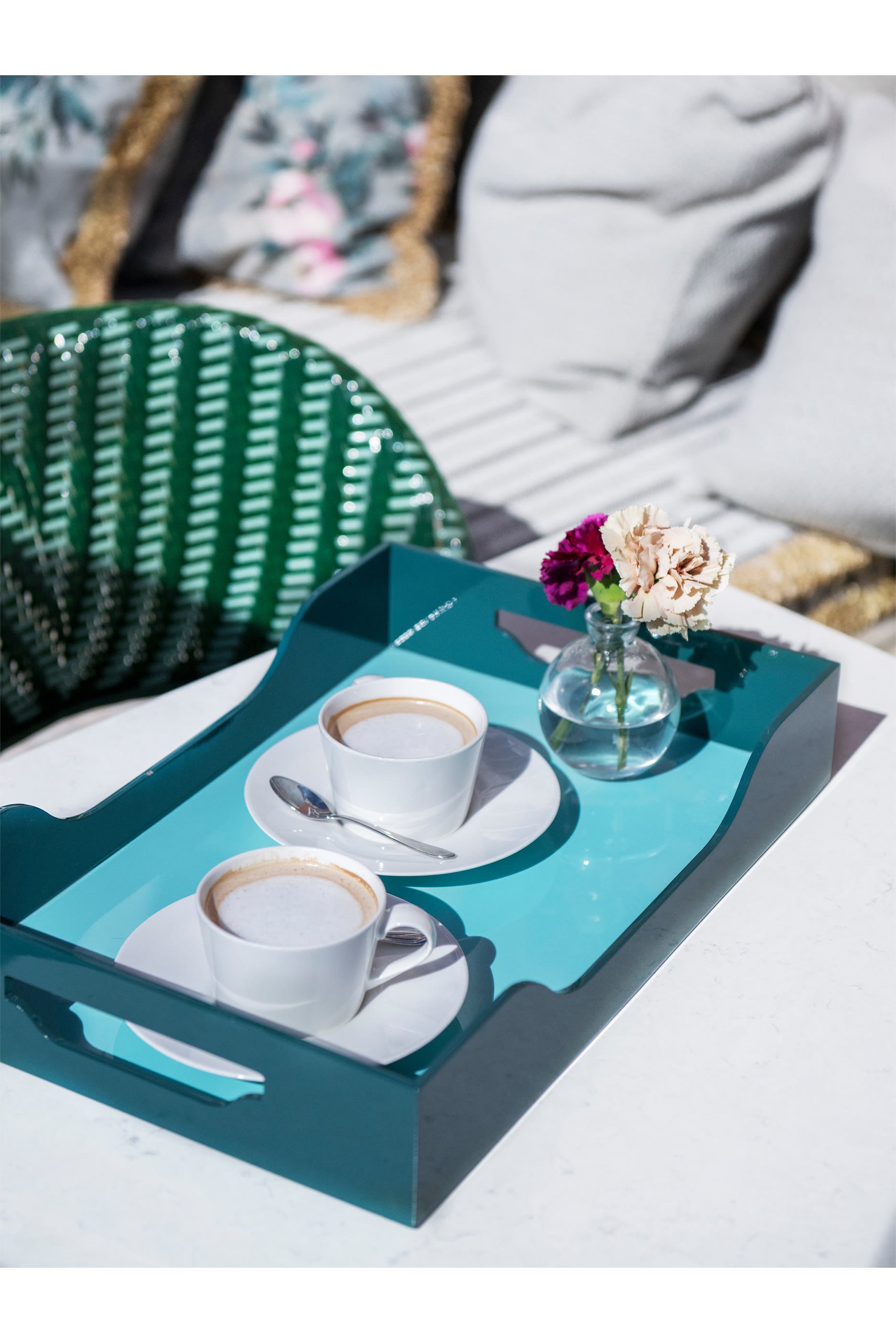 Large Swell Lacquered Tray