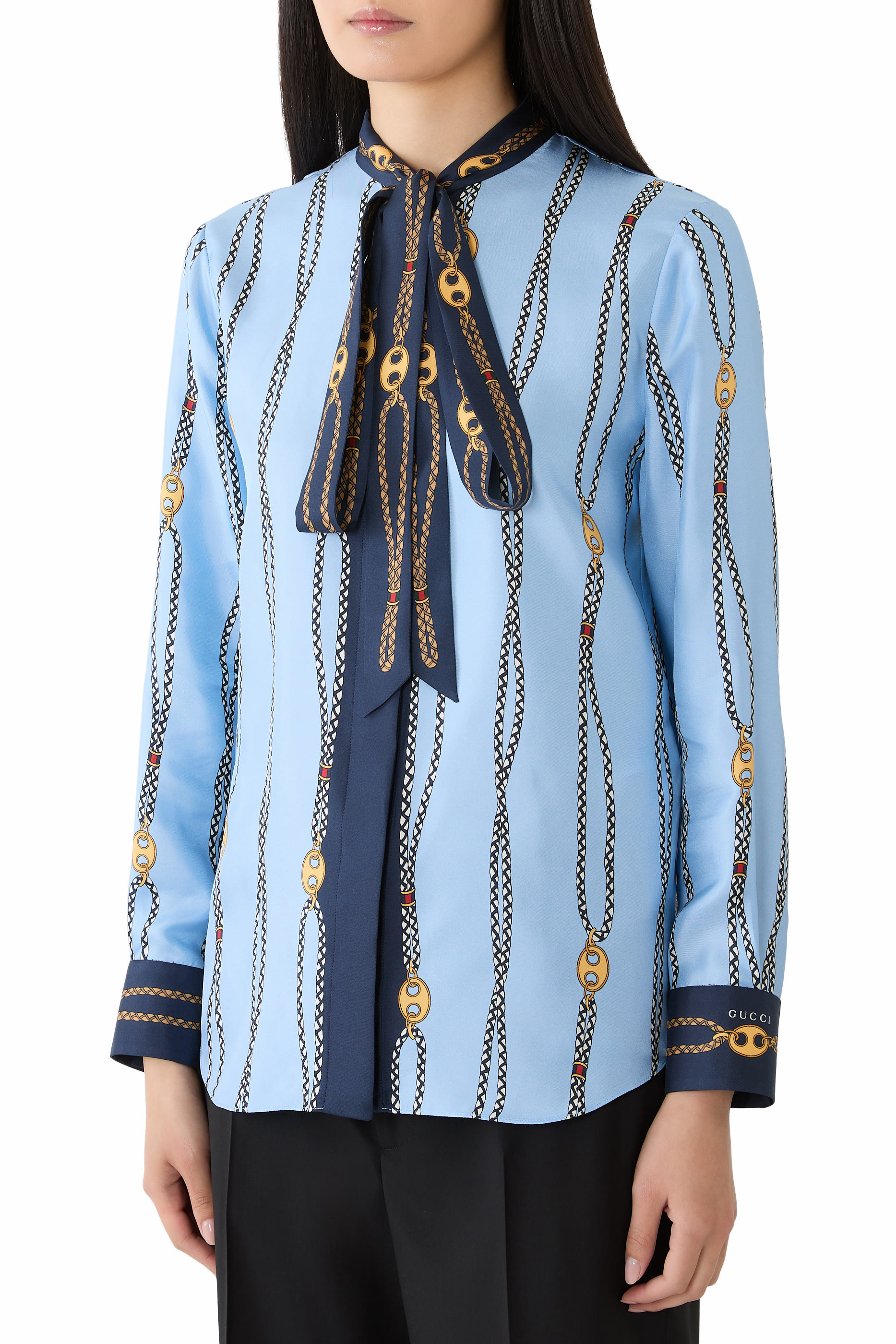 Printed Silk Twill Shirt 