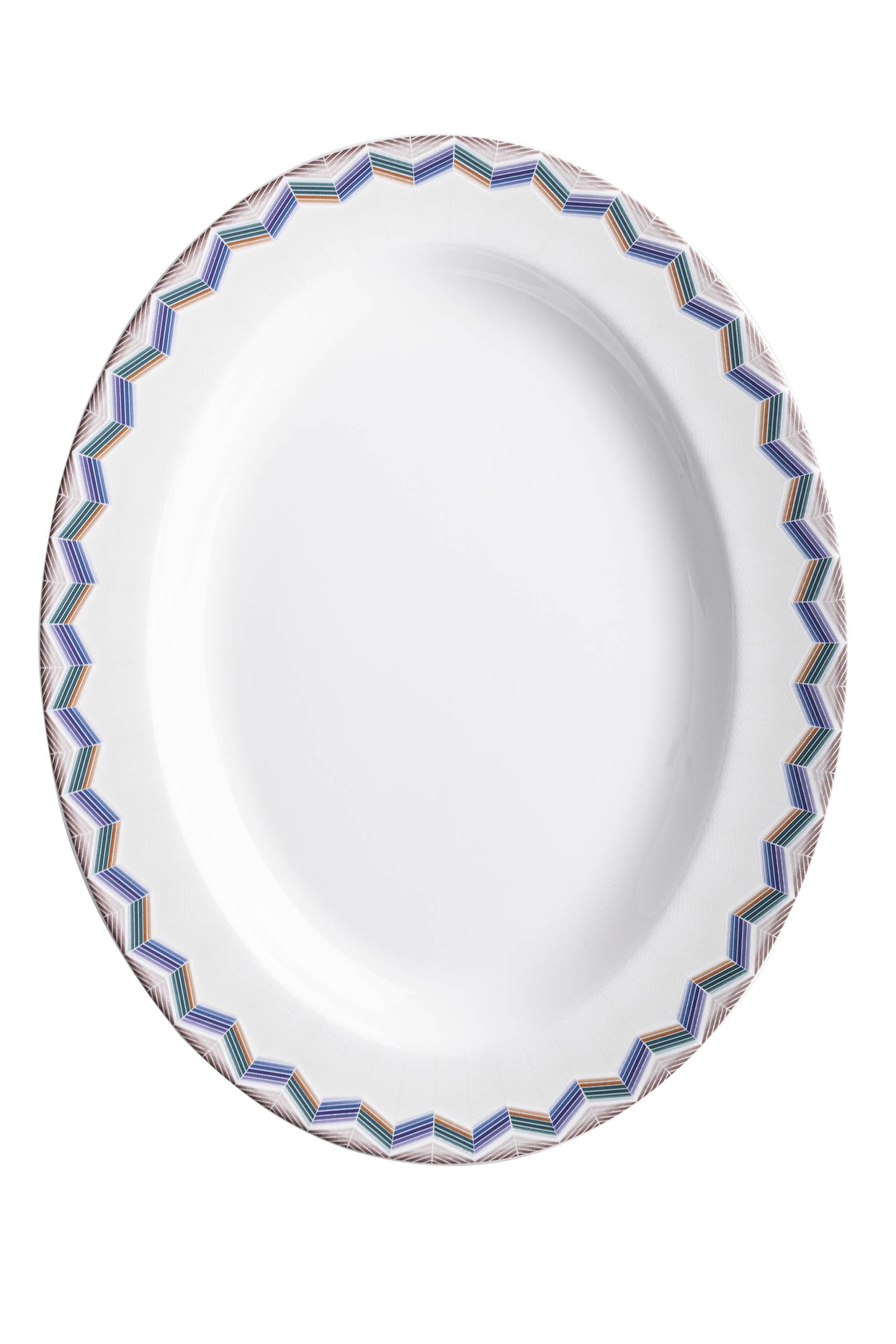 Zig Zag Jarris Oval Dish