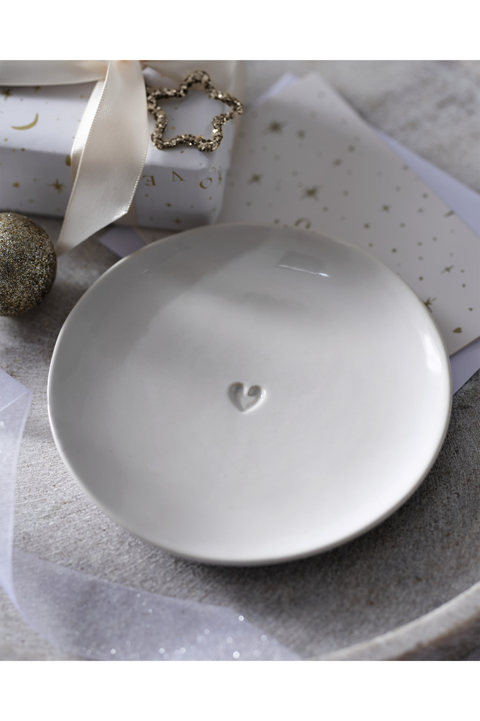 Bourton Heart Trinket Plate 