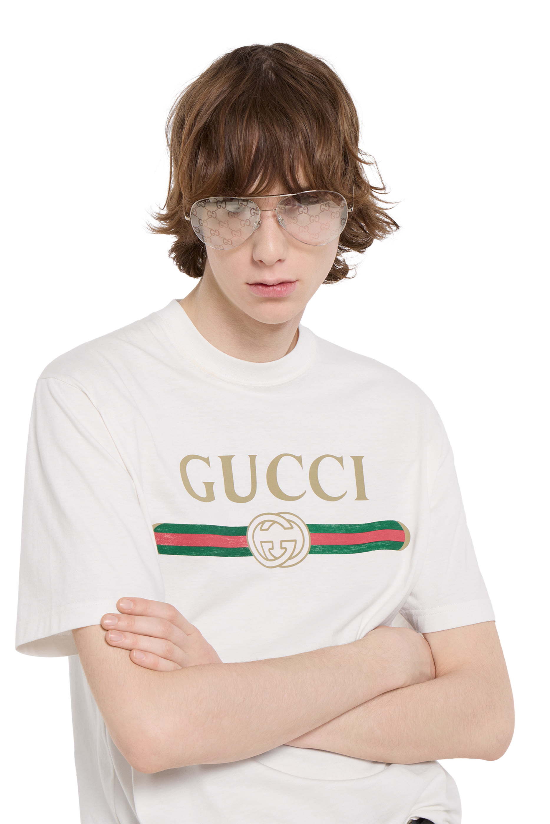  Silk Blend Jersey T-shirt with Print