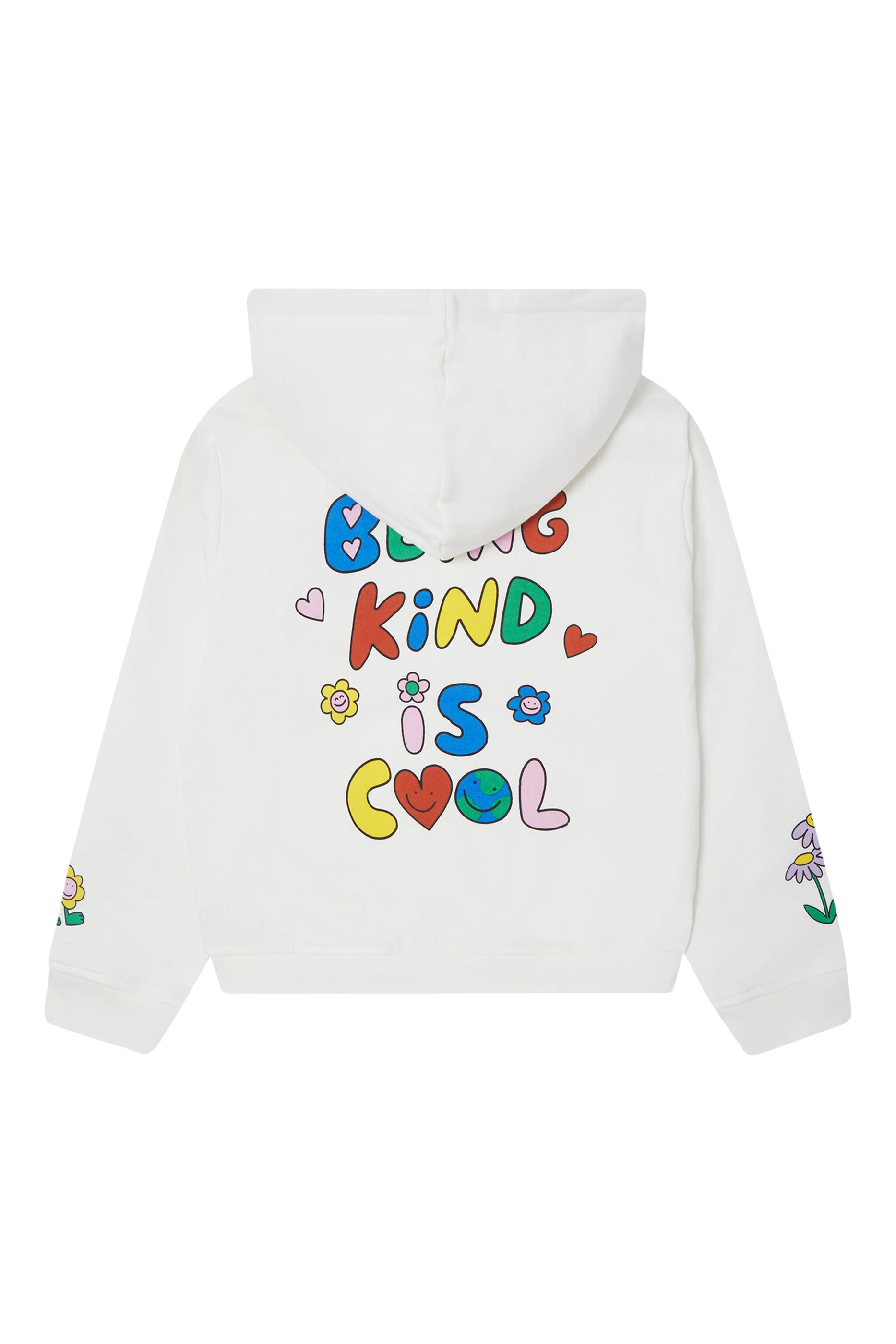 Kids  Flower Graphic Zip-Up Hoodie
