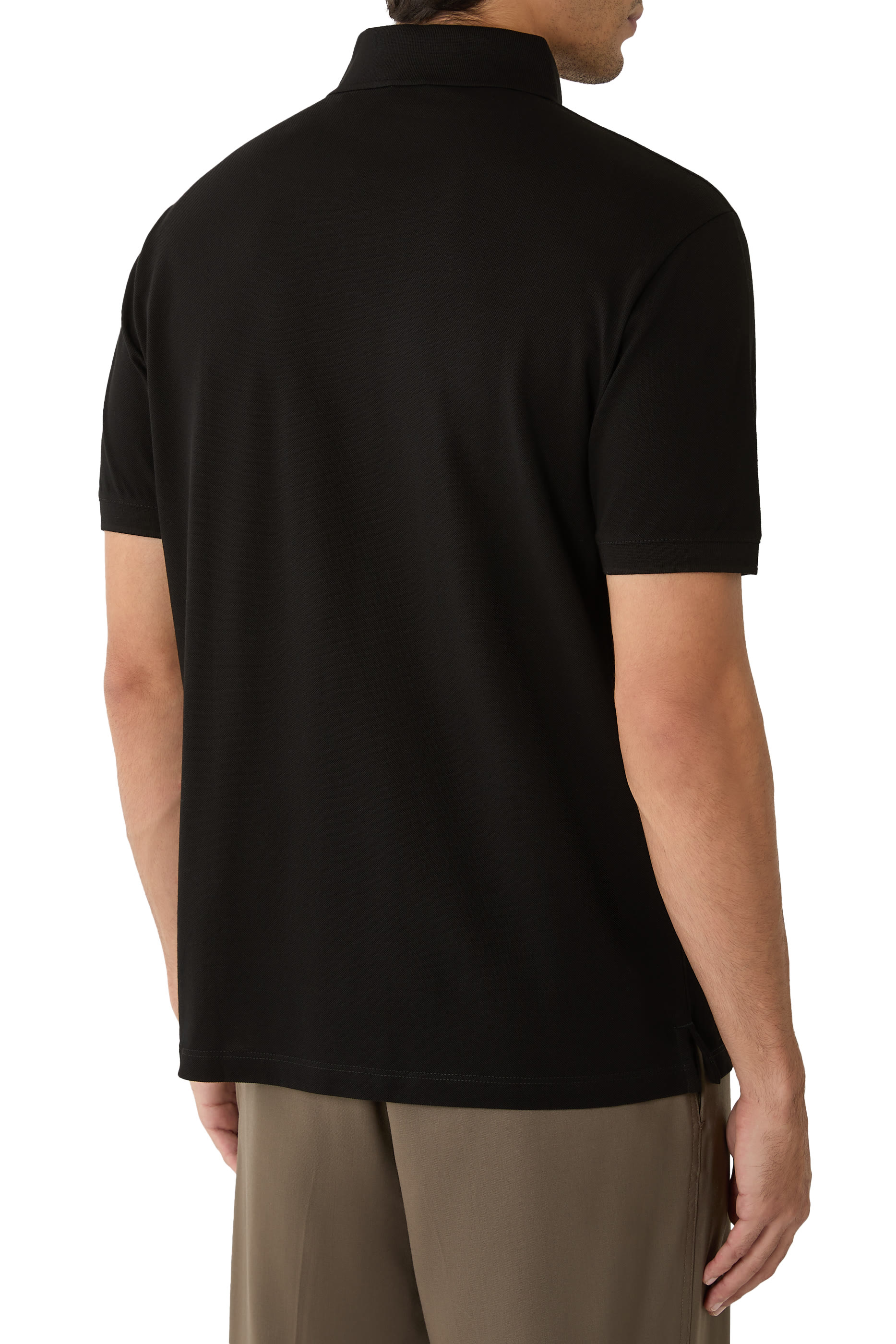 Micro Eagle Stretch Piqu&eacute; Polo Shirt