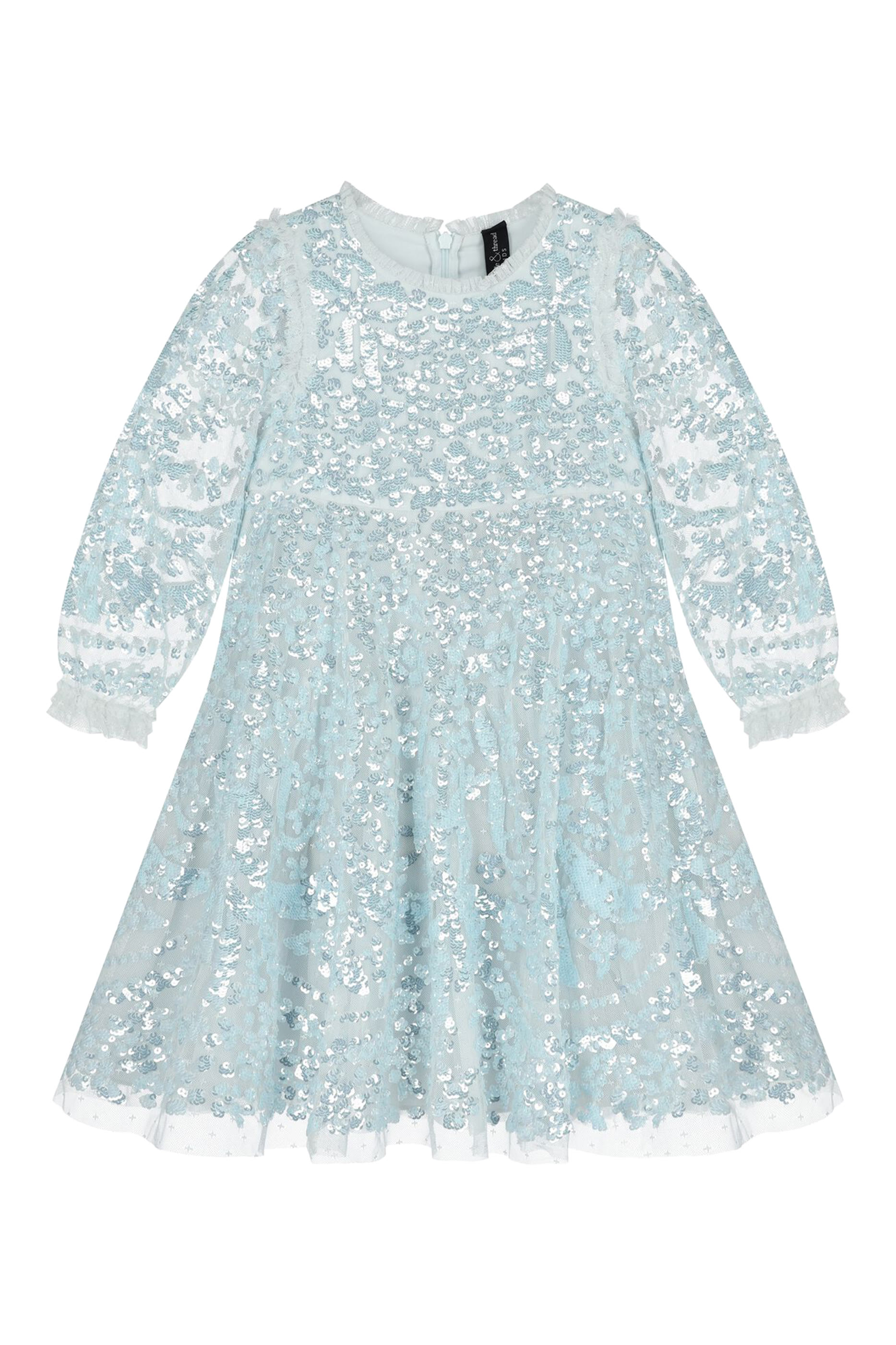 Kids Sequin Embellished Dress