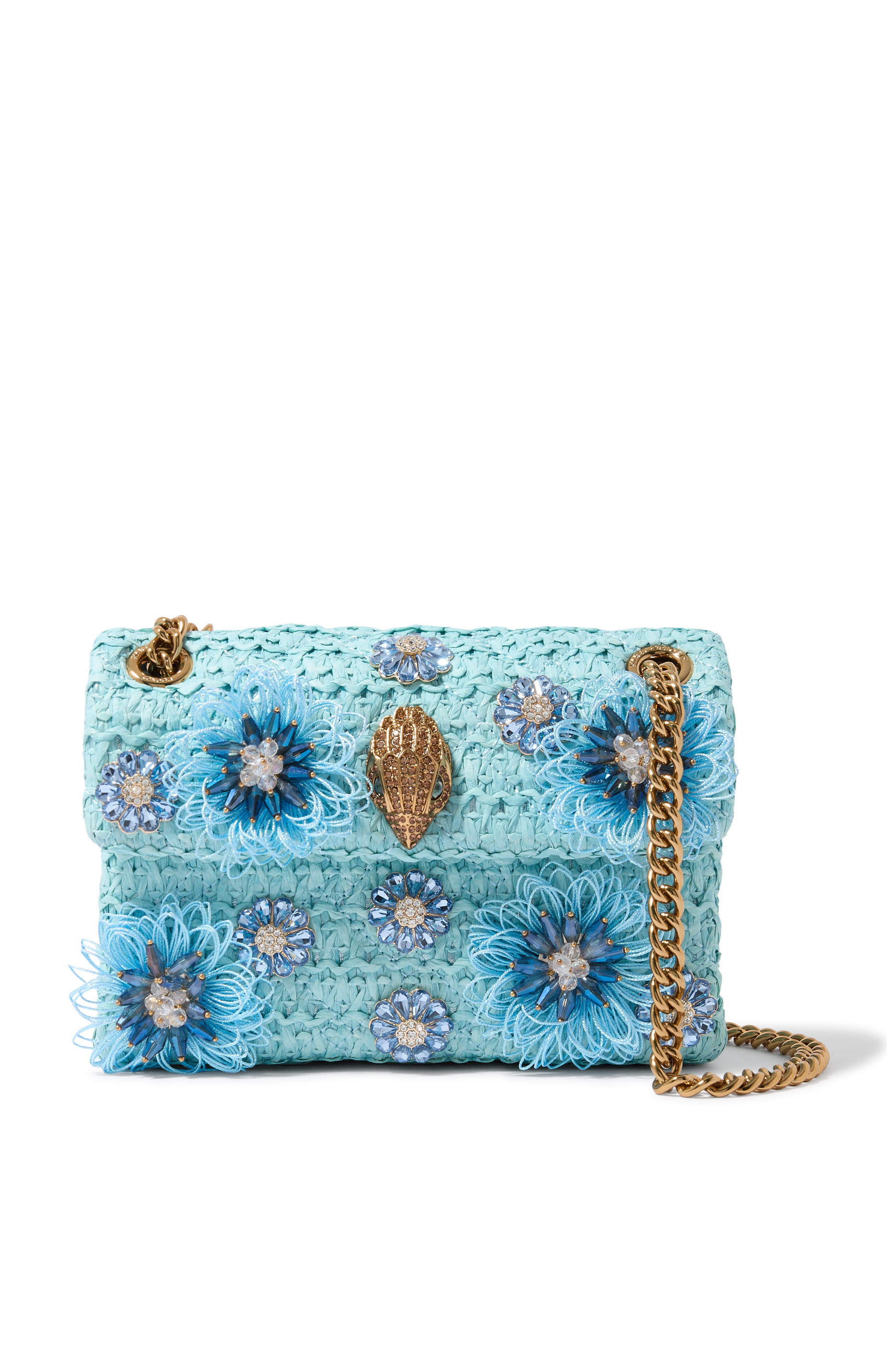 Kensington Raffia Effect Mini Crossbody Bag