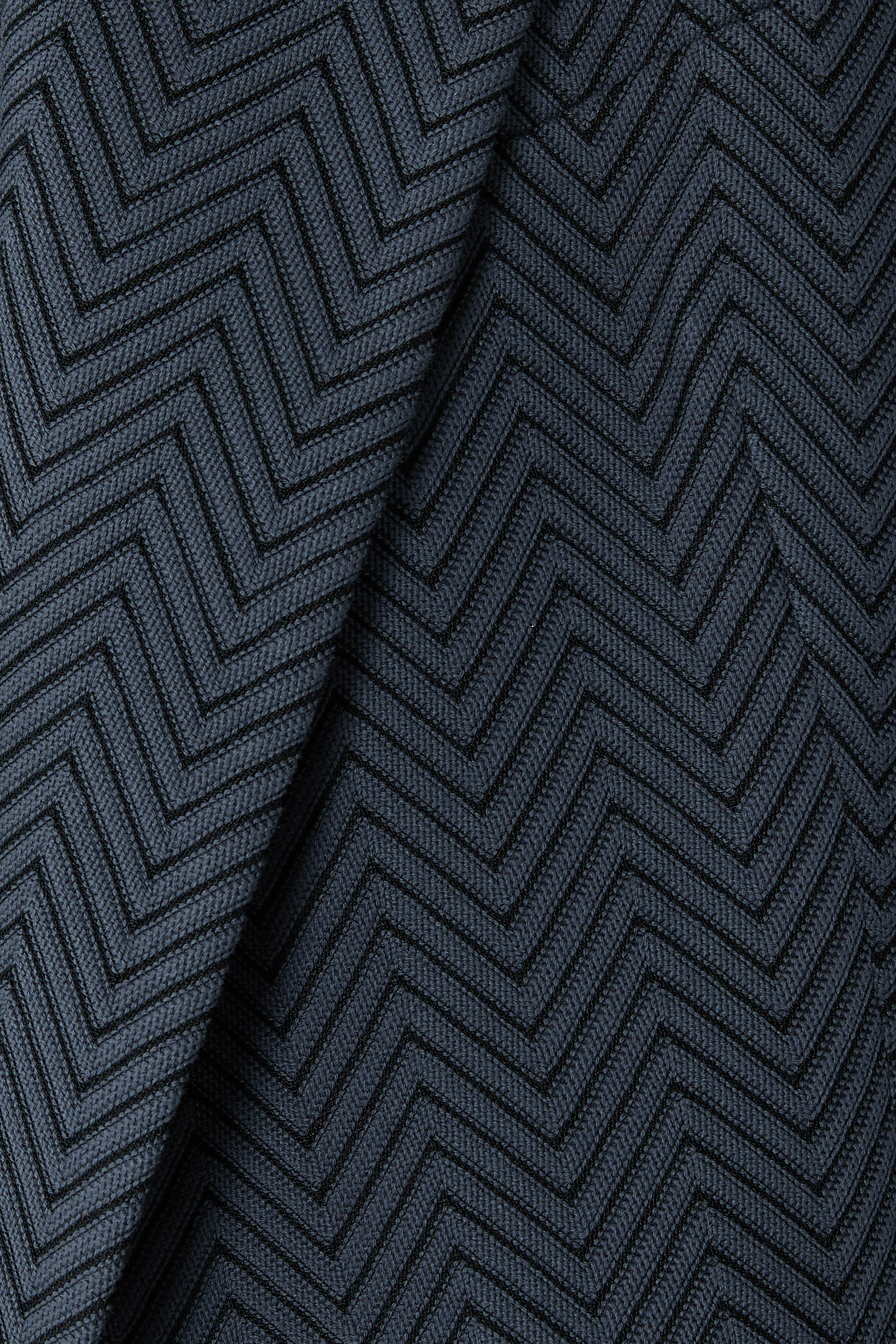 Zigzag Pattern Single-Breasted Blazer