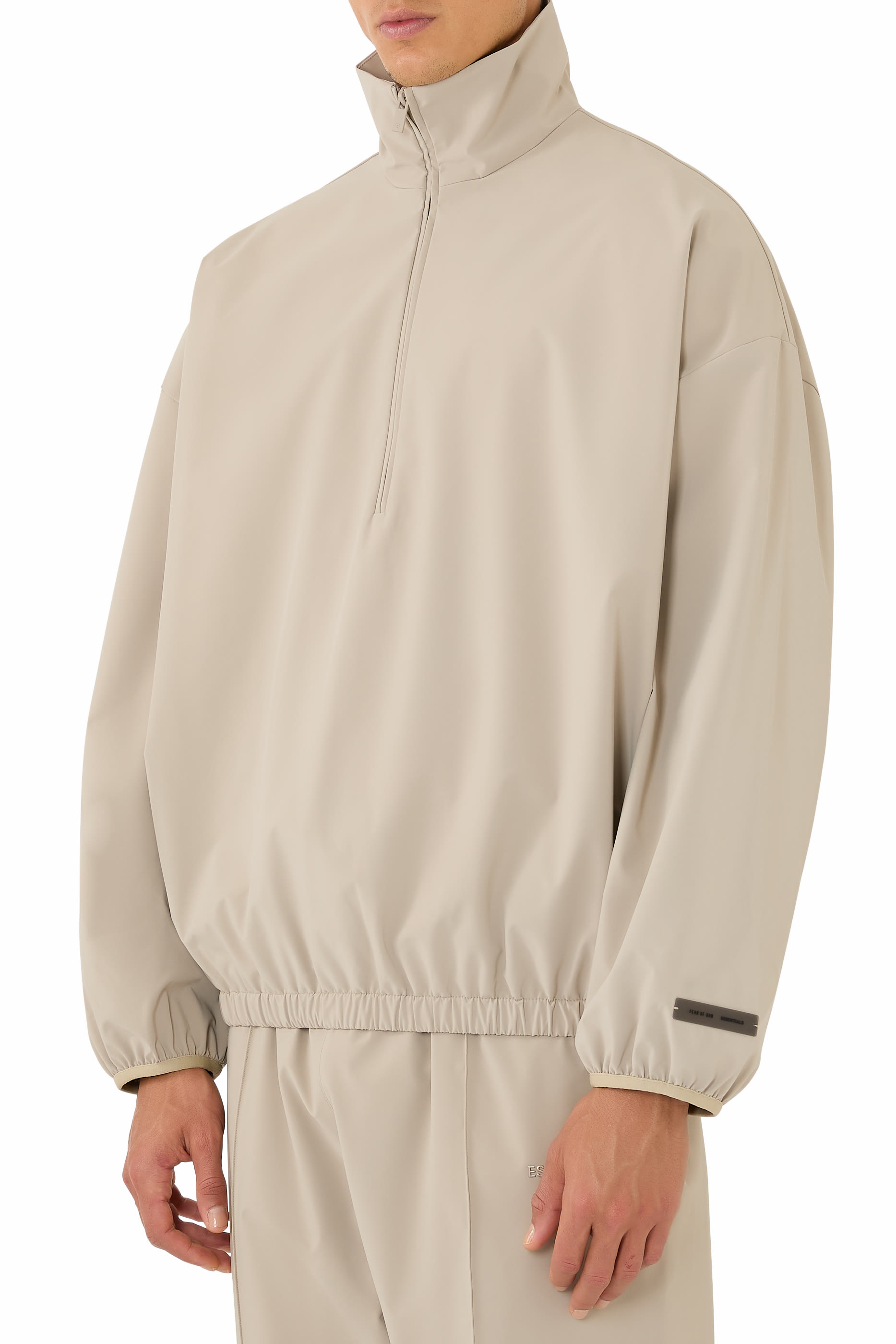 Essentials Half Zip Stretch Nylon Pullover