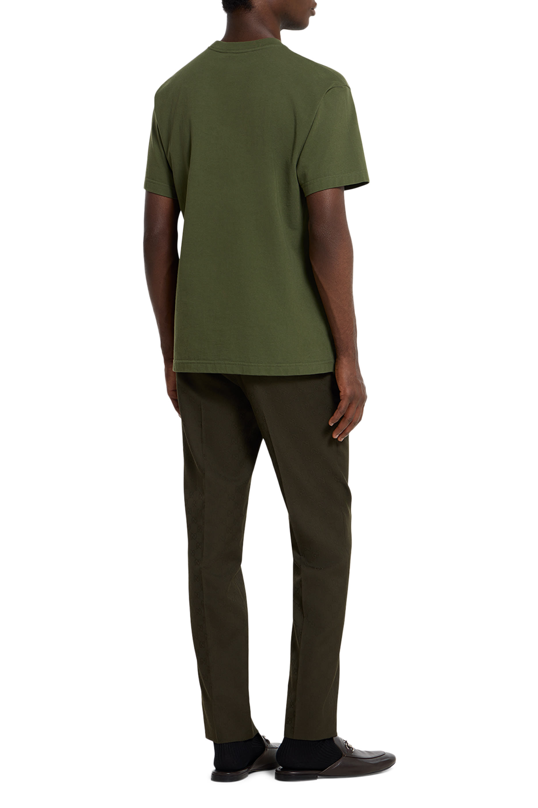 Cotton Jersey T-Shirt with Logo Embroidery