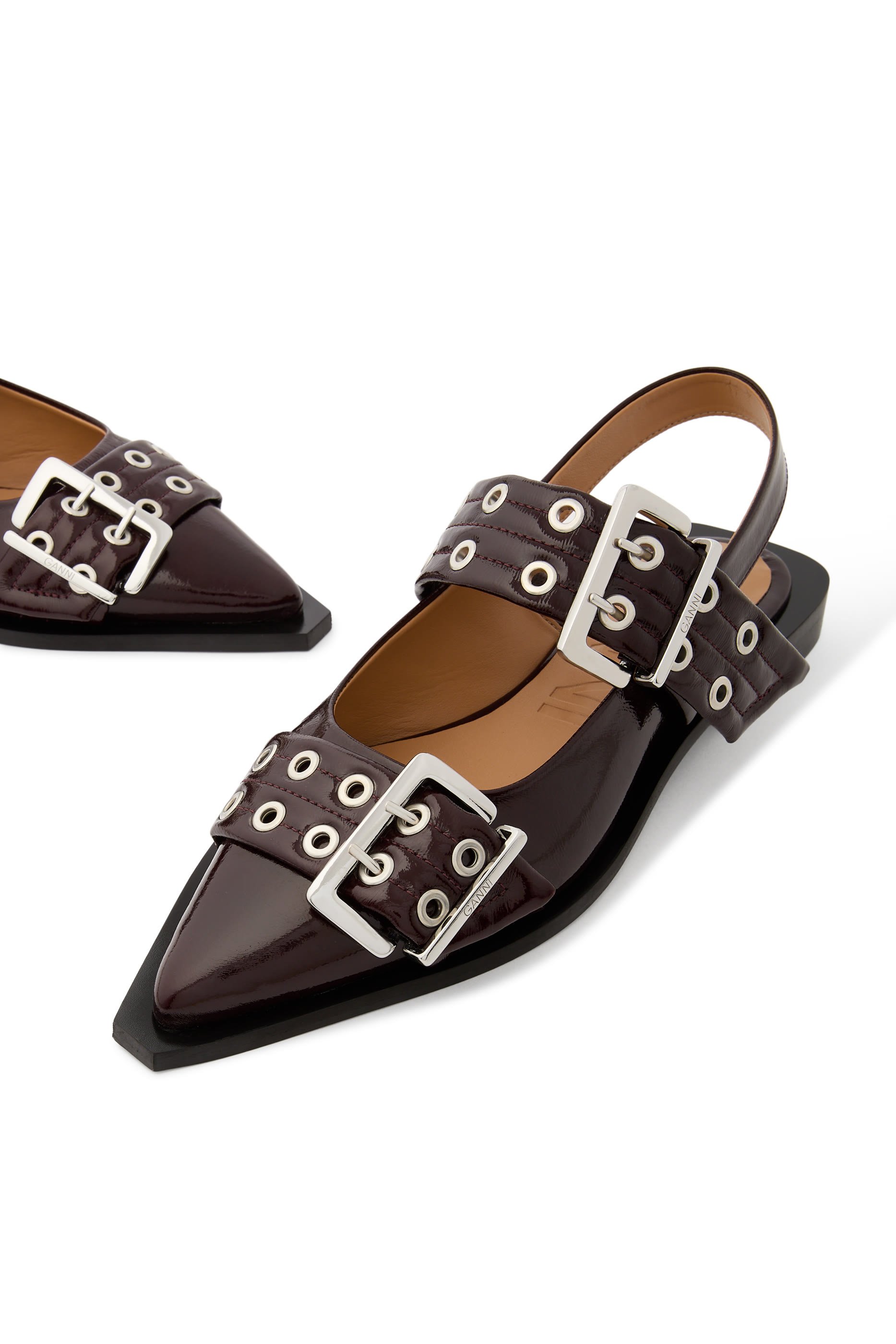 Feminine Buckle Ballerinas