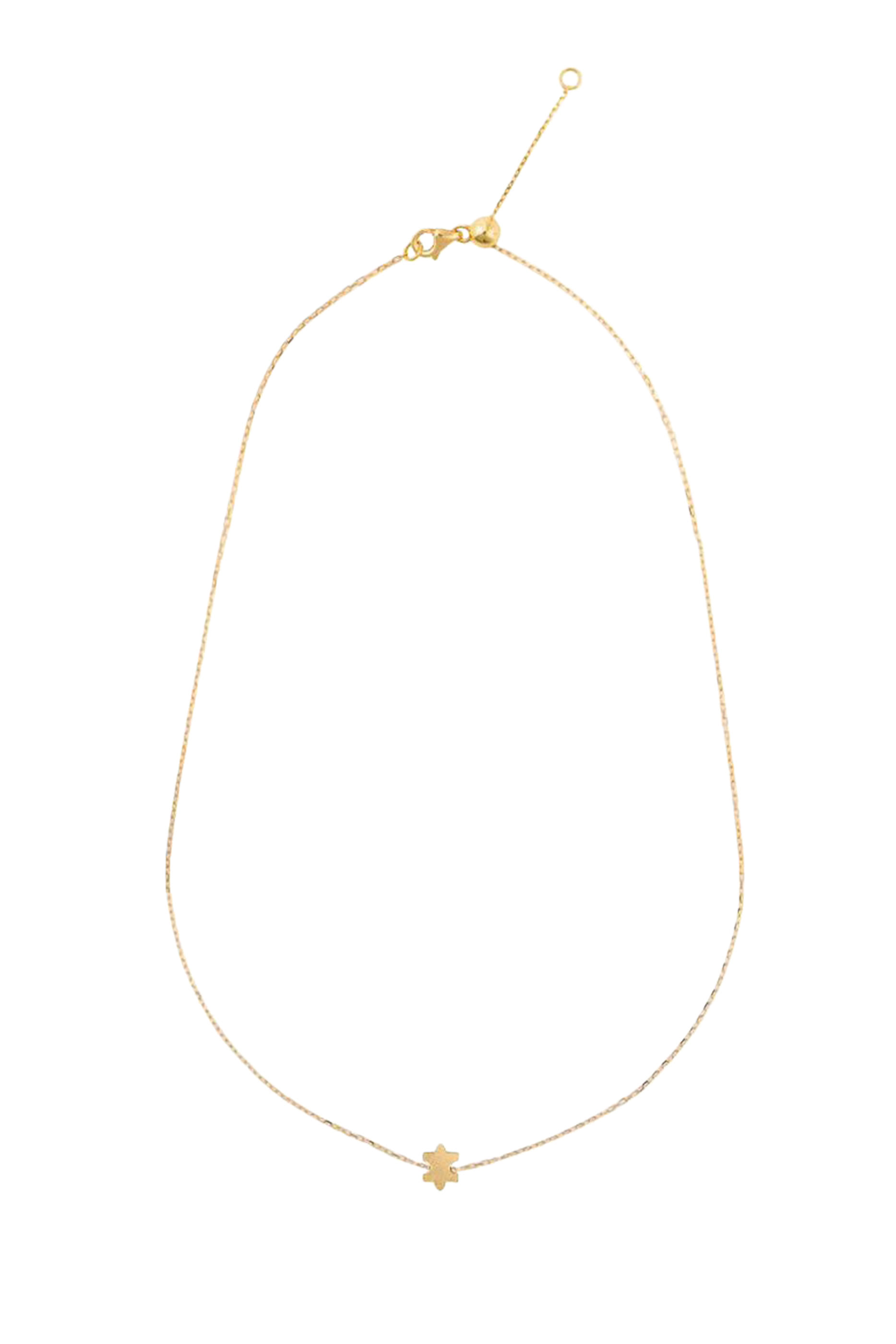 Micro Maqta Signature Necklace, 18K Yellow Gold