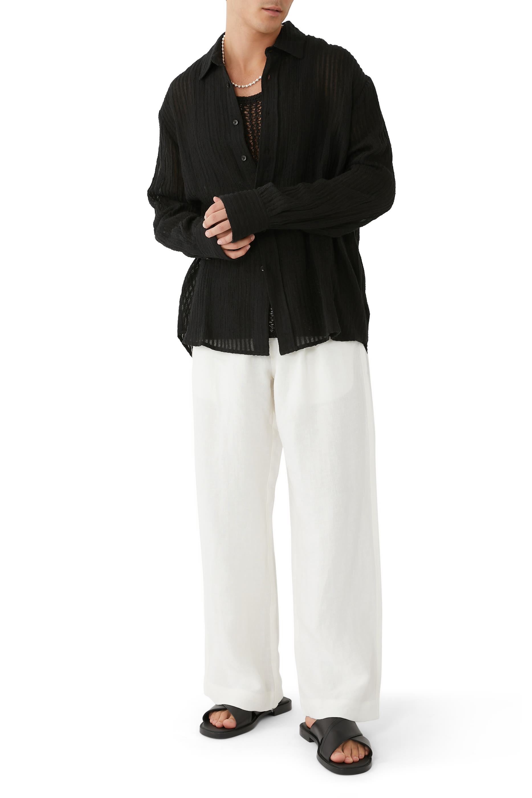 Woven Long Sleeve Shirt