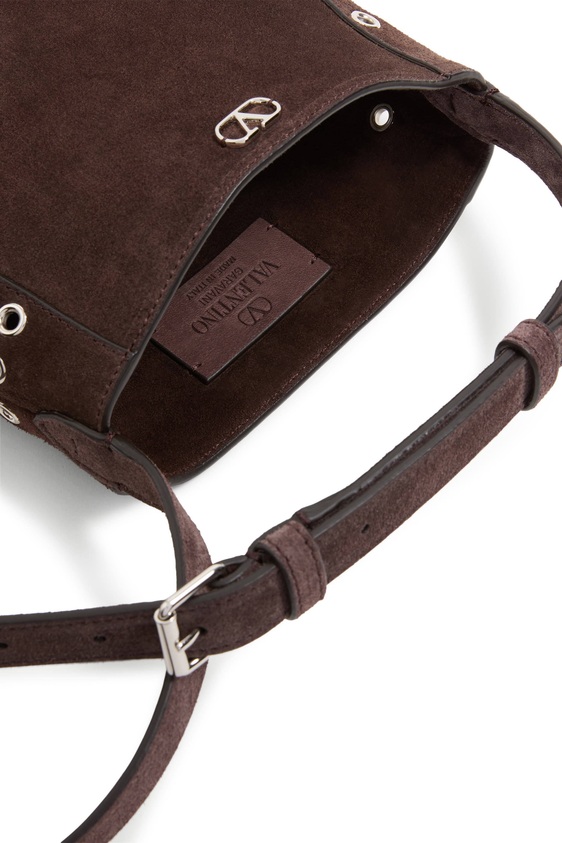 Nellc&ocirc;te Small Shoulder Bag in Suede with Fringes