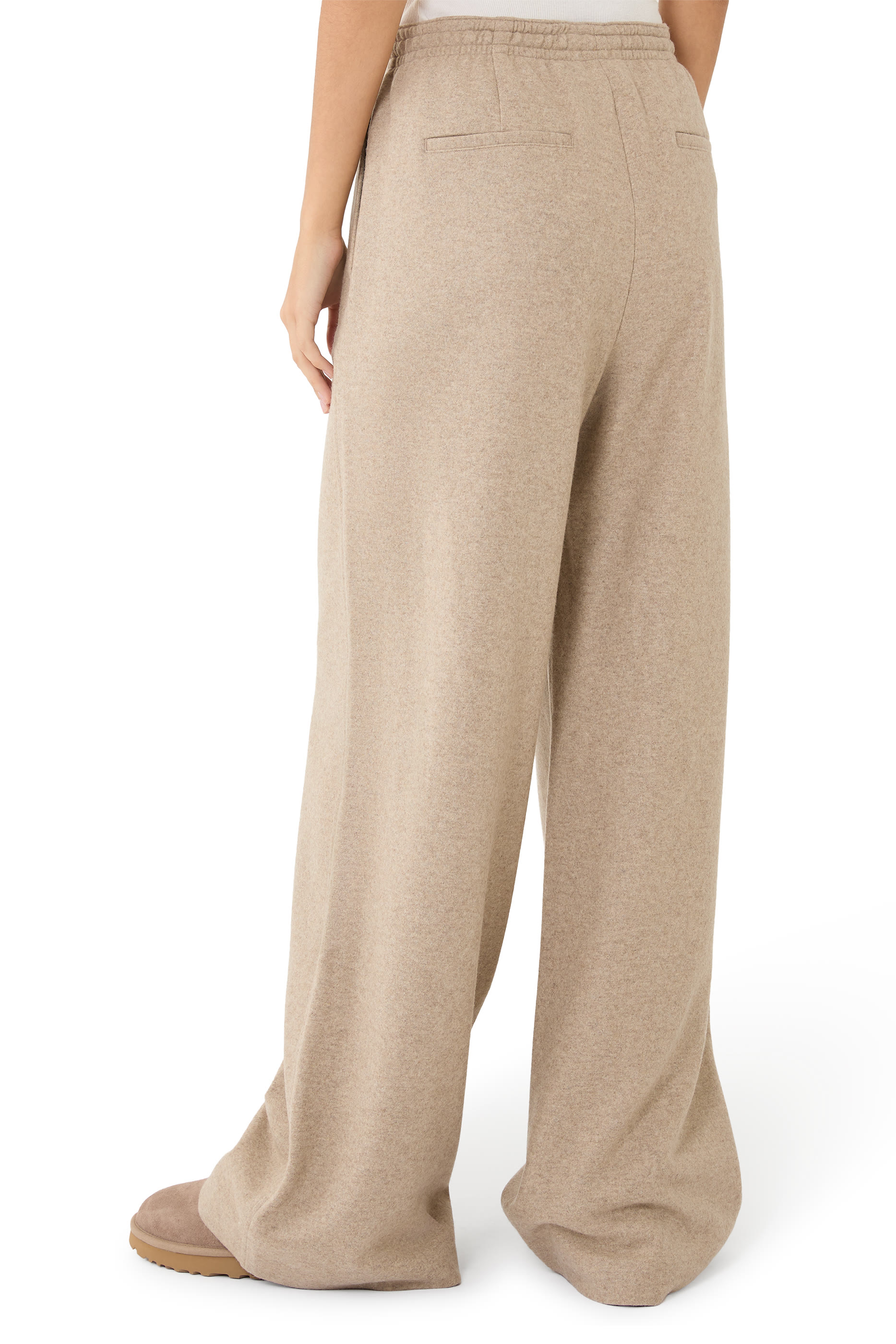 Wool-Blend Tailored Wide-Leg Pant 
