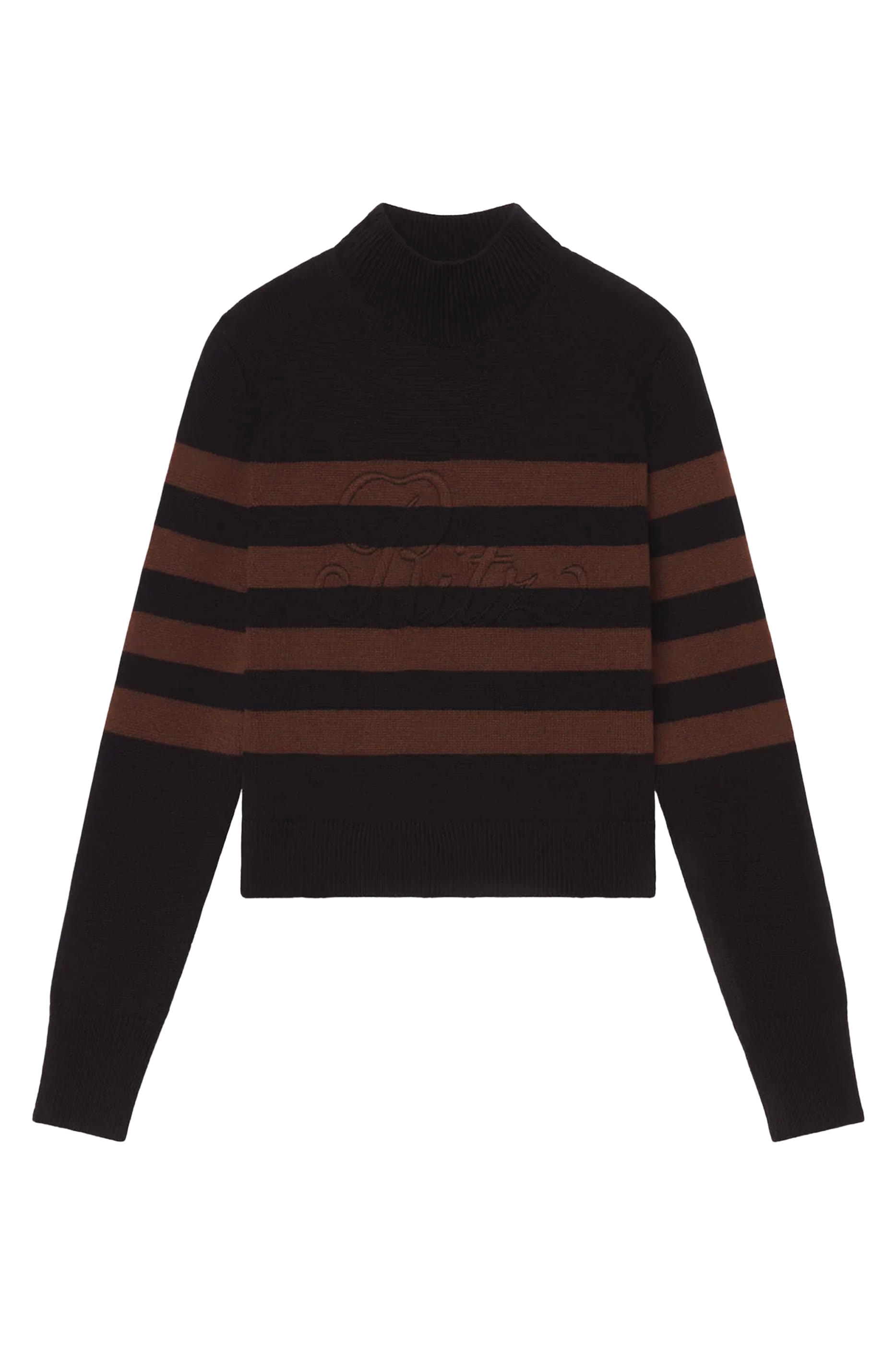  Ritz Striped Cashmere Turtleneck Sweater 
