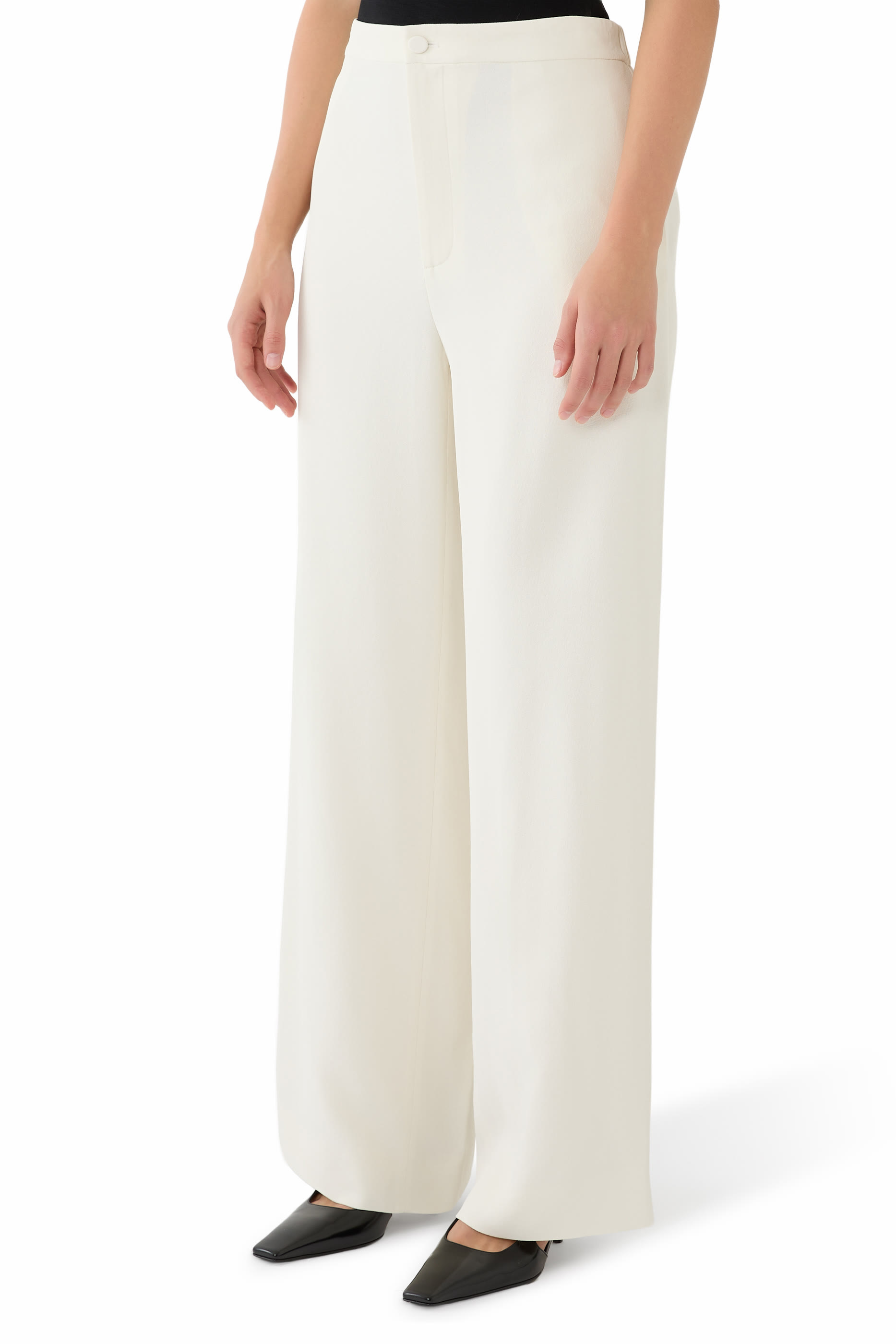 Straight-Leg Viscose Pants